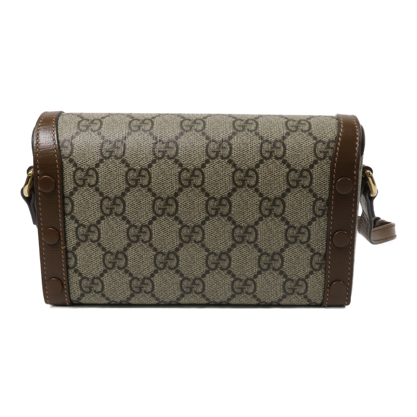 GUCCI 塗層帆布Horsebit 1955 Mini肩背袋