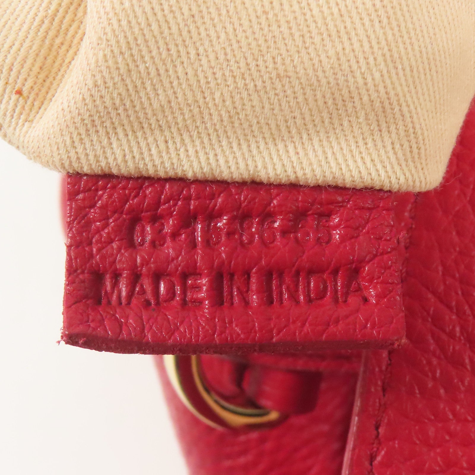 SEE BY CHLOE GHW Shoulder Bag Calfskin Leather Red