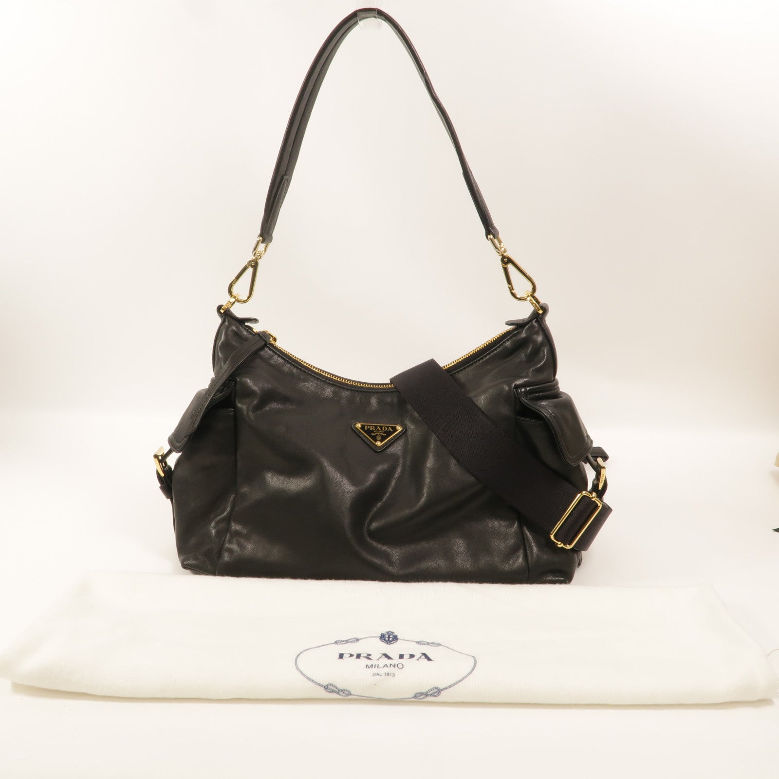 PRADA 牛皮皮革Explore Large手挽肩背兩用袋