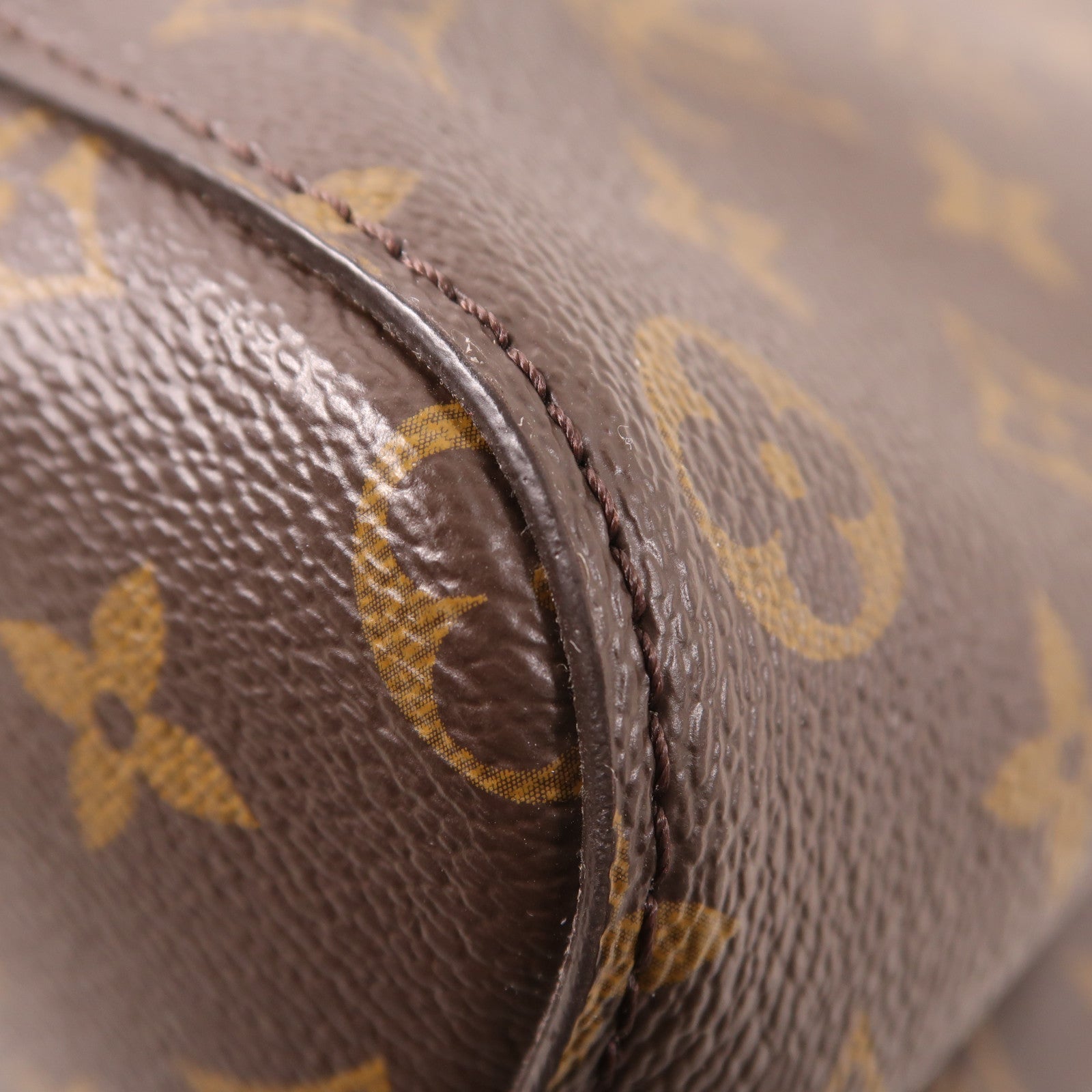 LOUIS VUITTON Monogram NeoNoe MM金扣肩背袋棕色/粉紅色