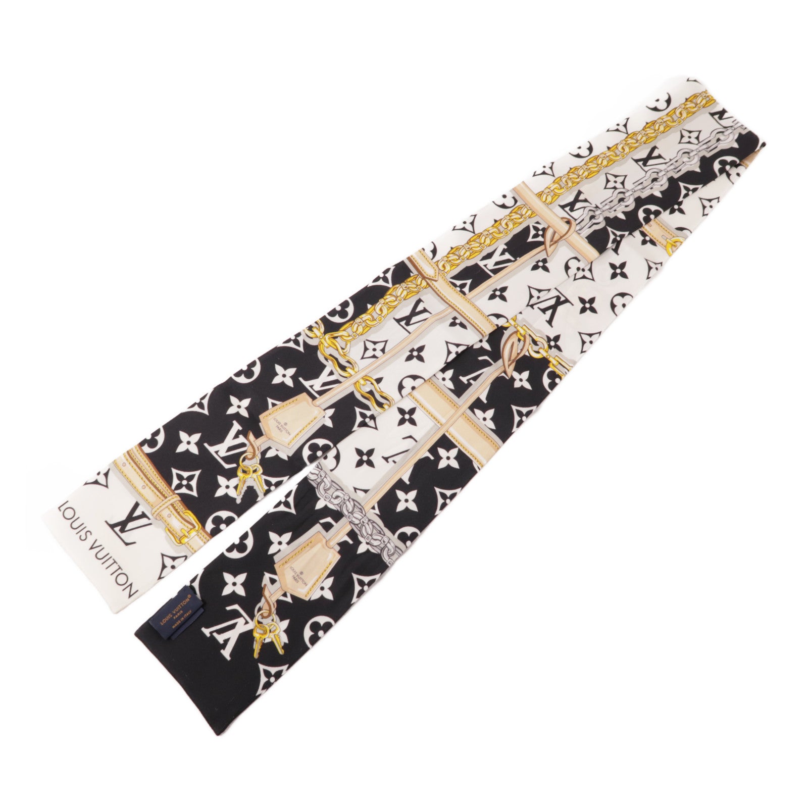 LOUIS VUITTON 絲質Monogram Confidential Bandeau Scarf絲巾