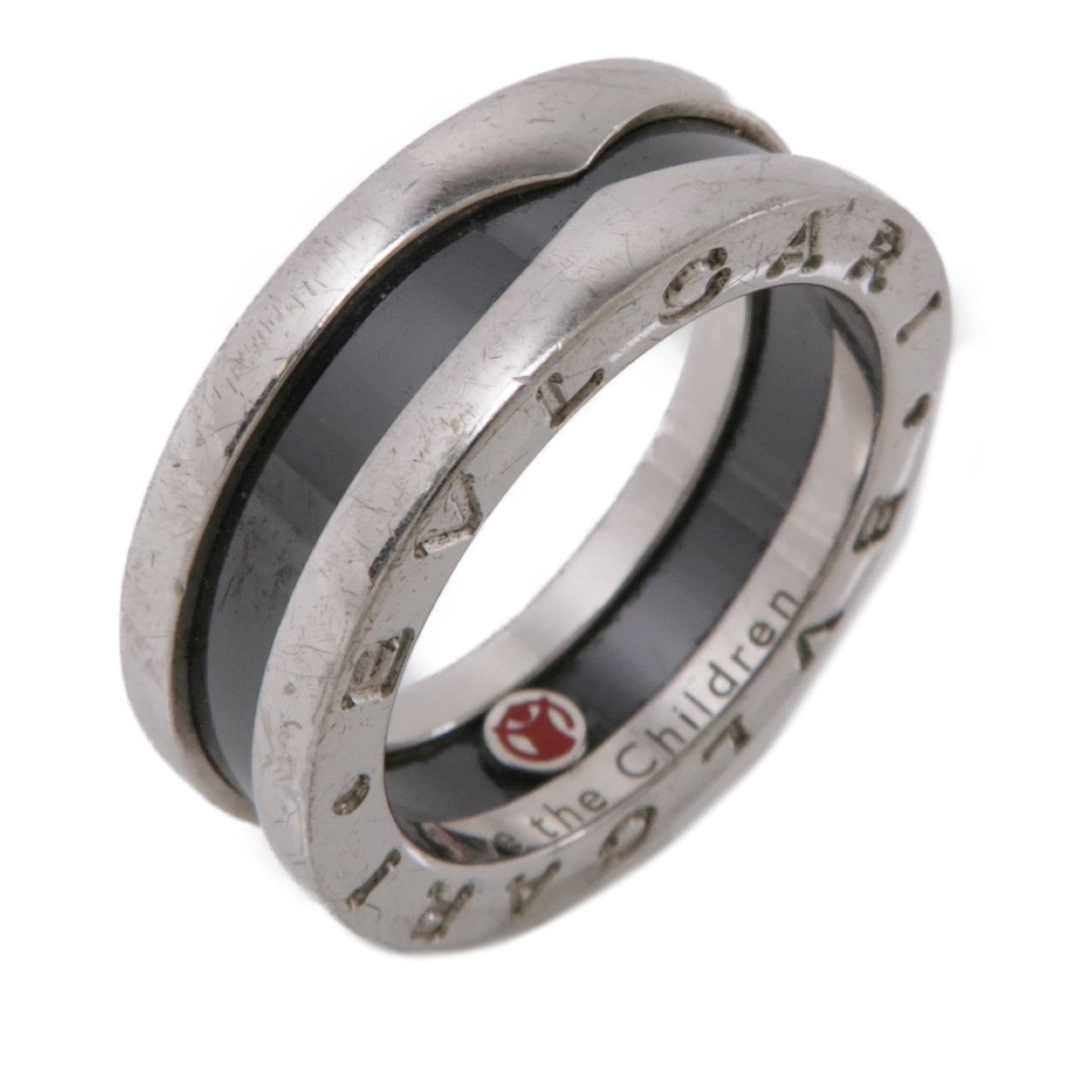 BVLGARI BLV Save the Children Ring BLV 50 US#5 925 Sterling Silver