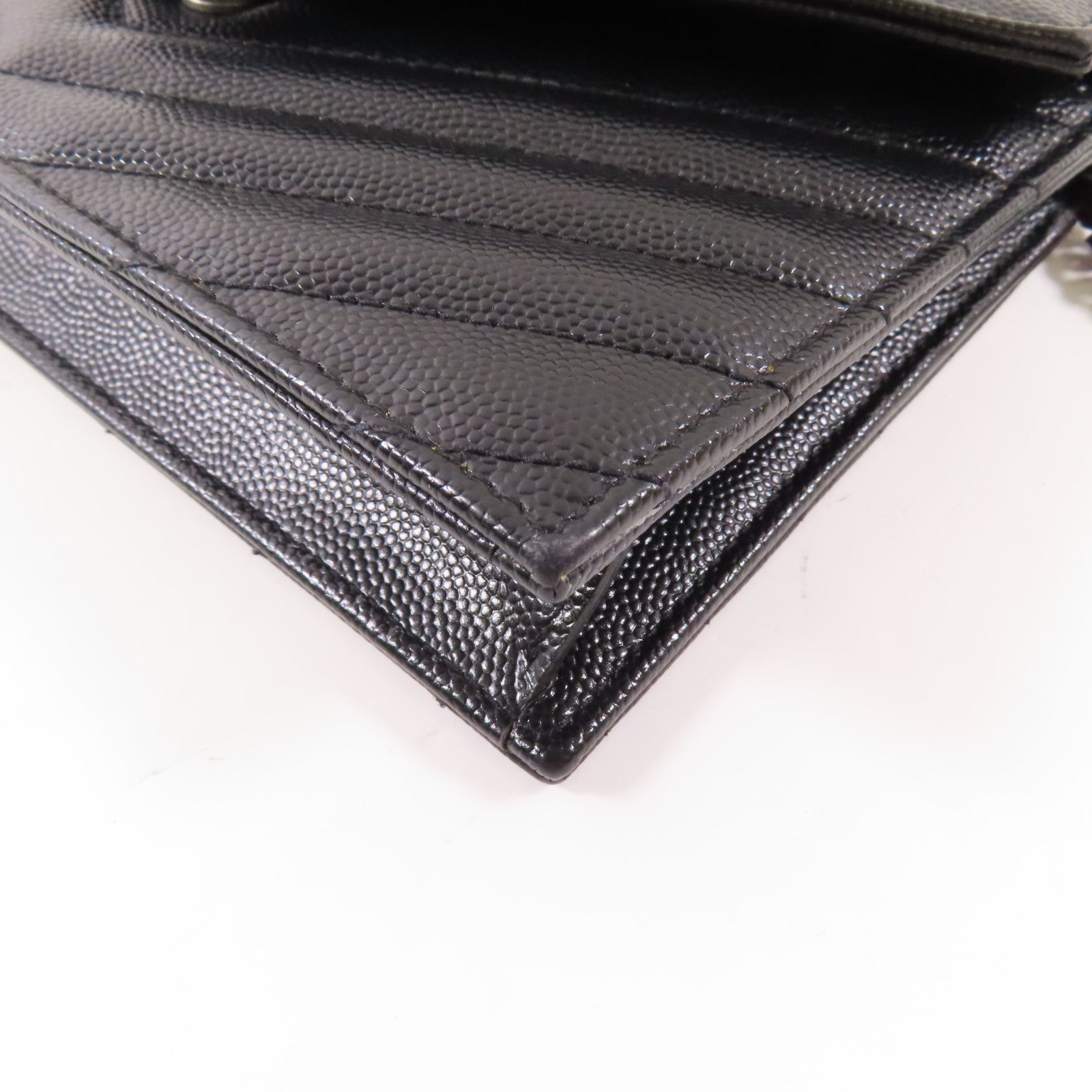YVES SAINT LAURENT 牛皮皮革Chain Shoulder鏈帶肩背袋