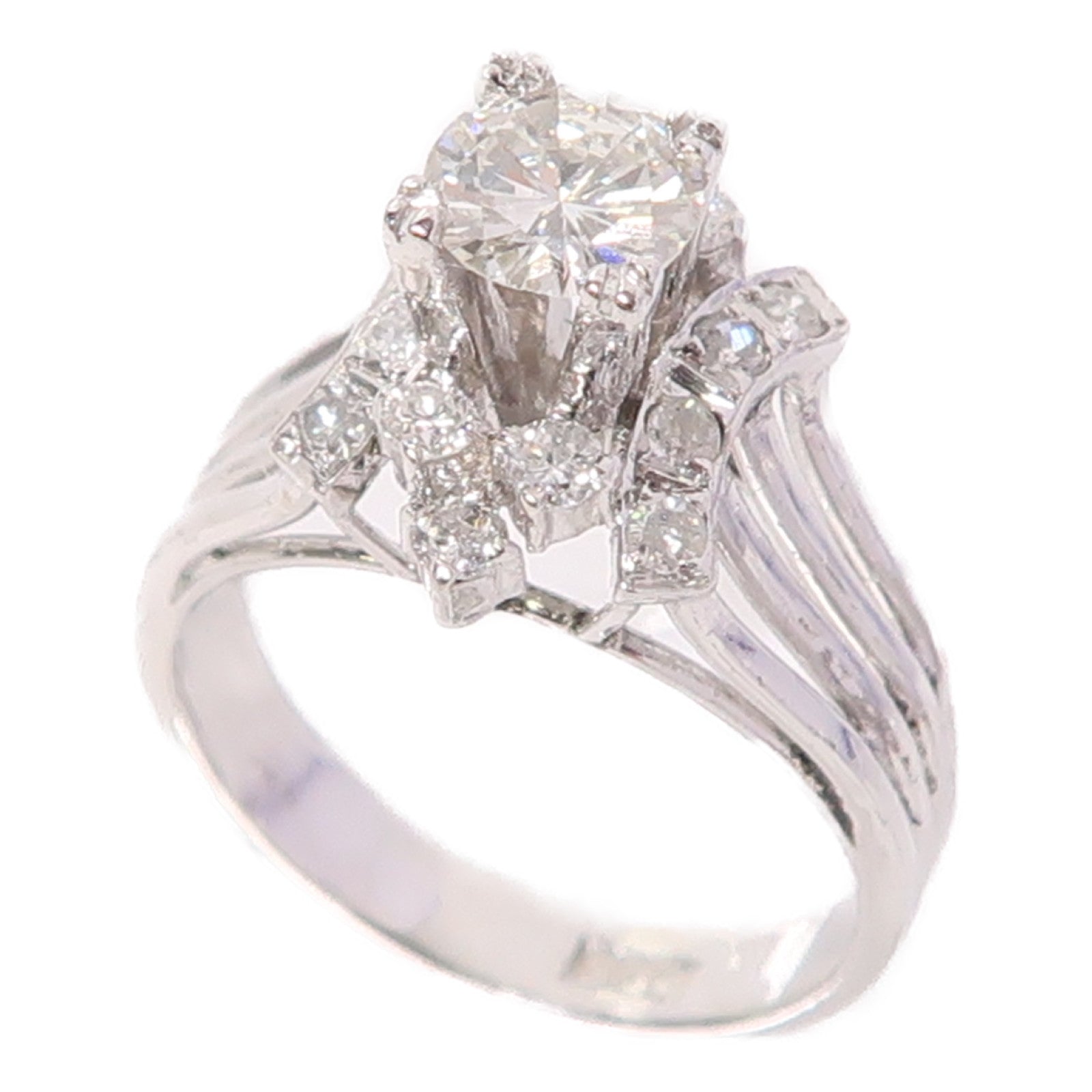JEWELRY Diamond Ring US#3.75 8K White Gold