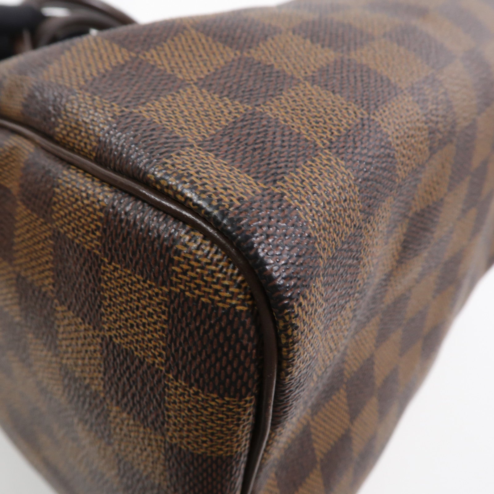 LOUIS VUITTON Damier Speedy 25金扣手挽袋