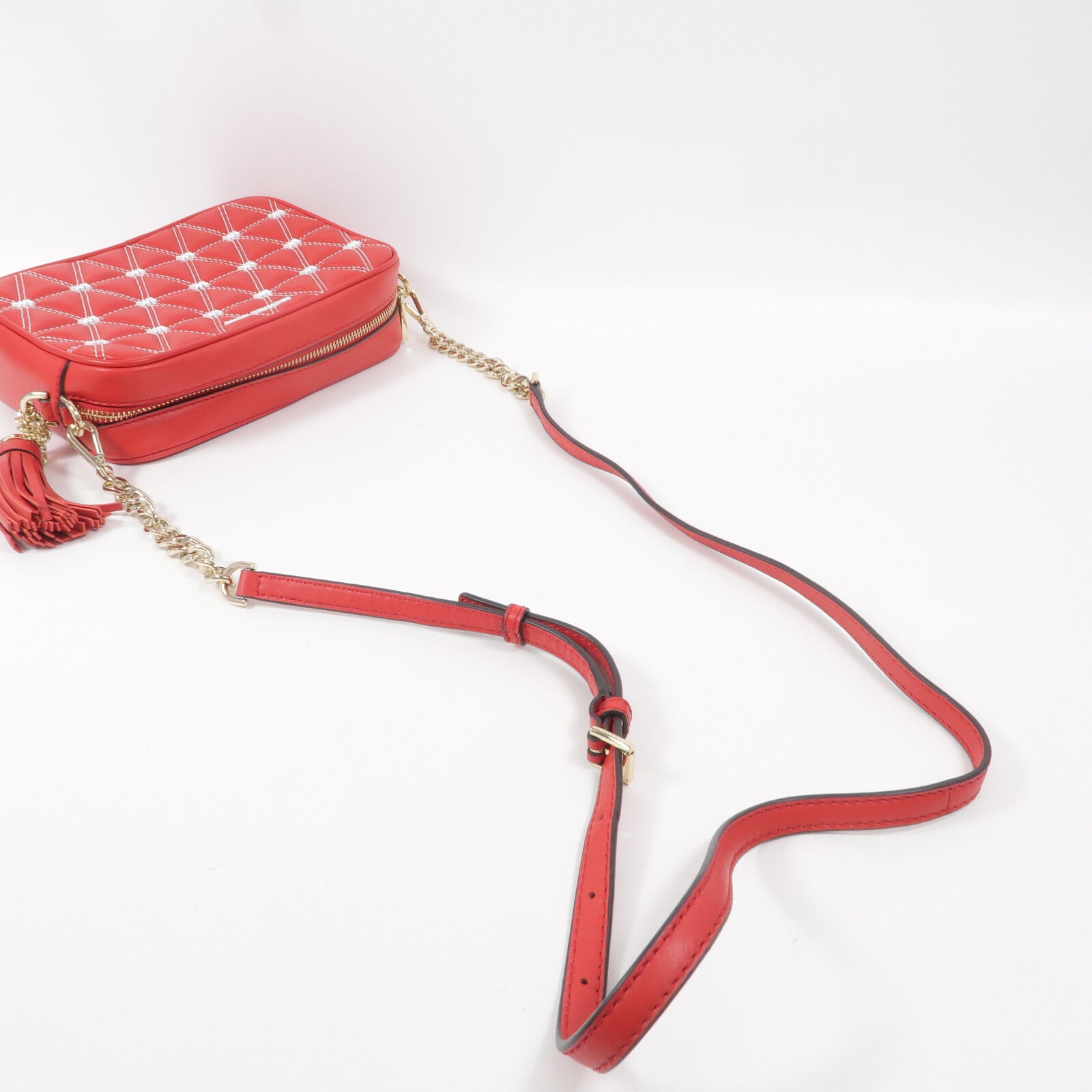 Michael Kors 牛皮皮革Ginny Leather Crossbody Bag肩背袋