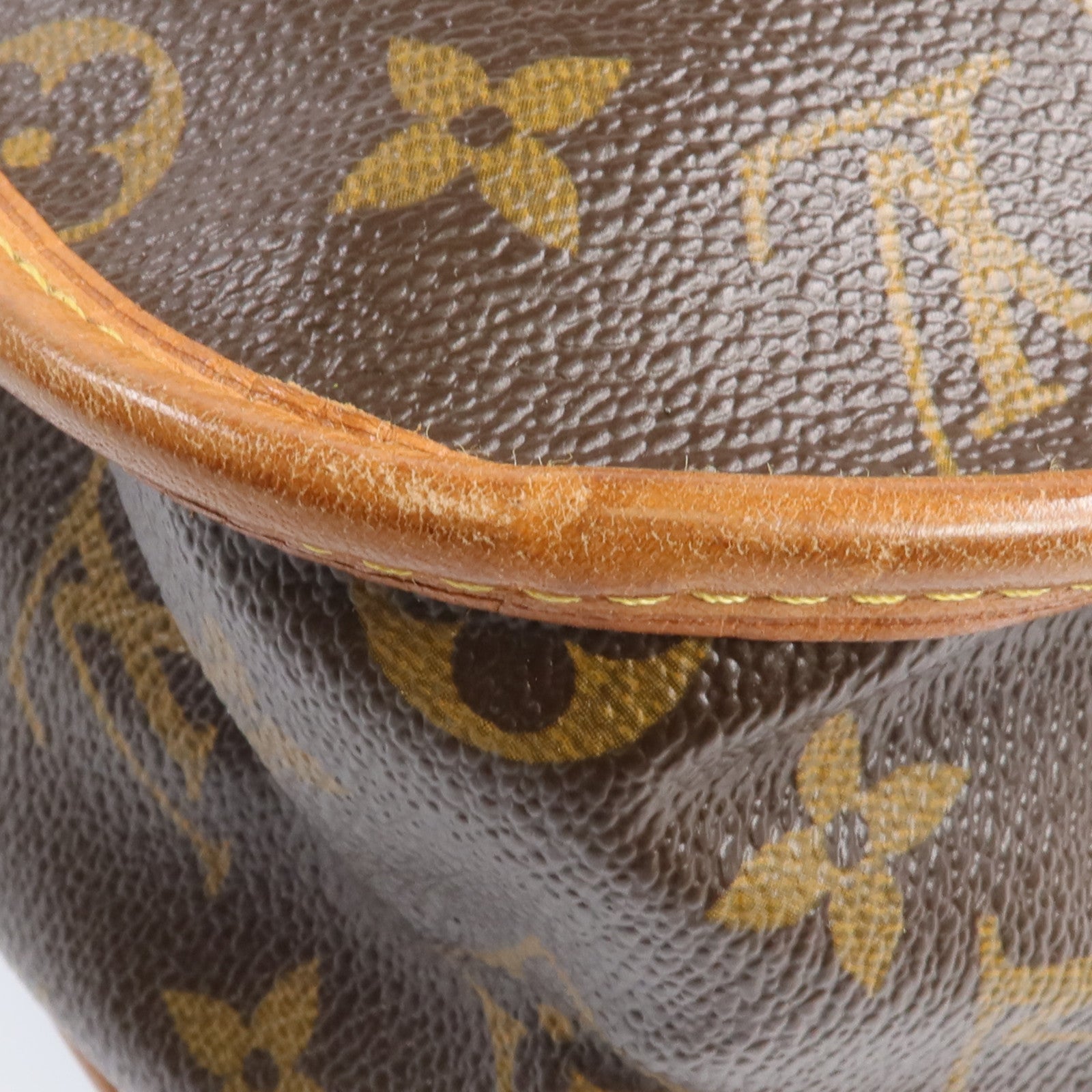 LOUIS VUITTON Monogram Bosphore金扣肩背袋棕色