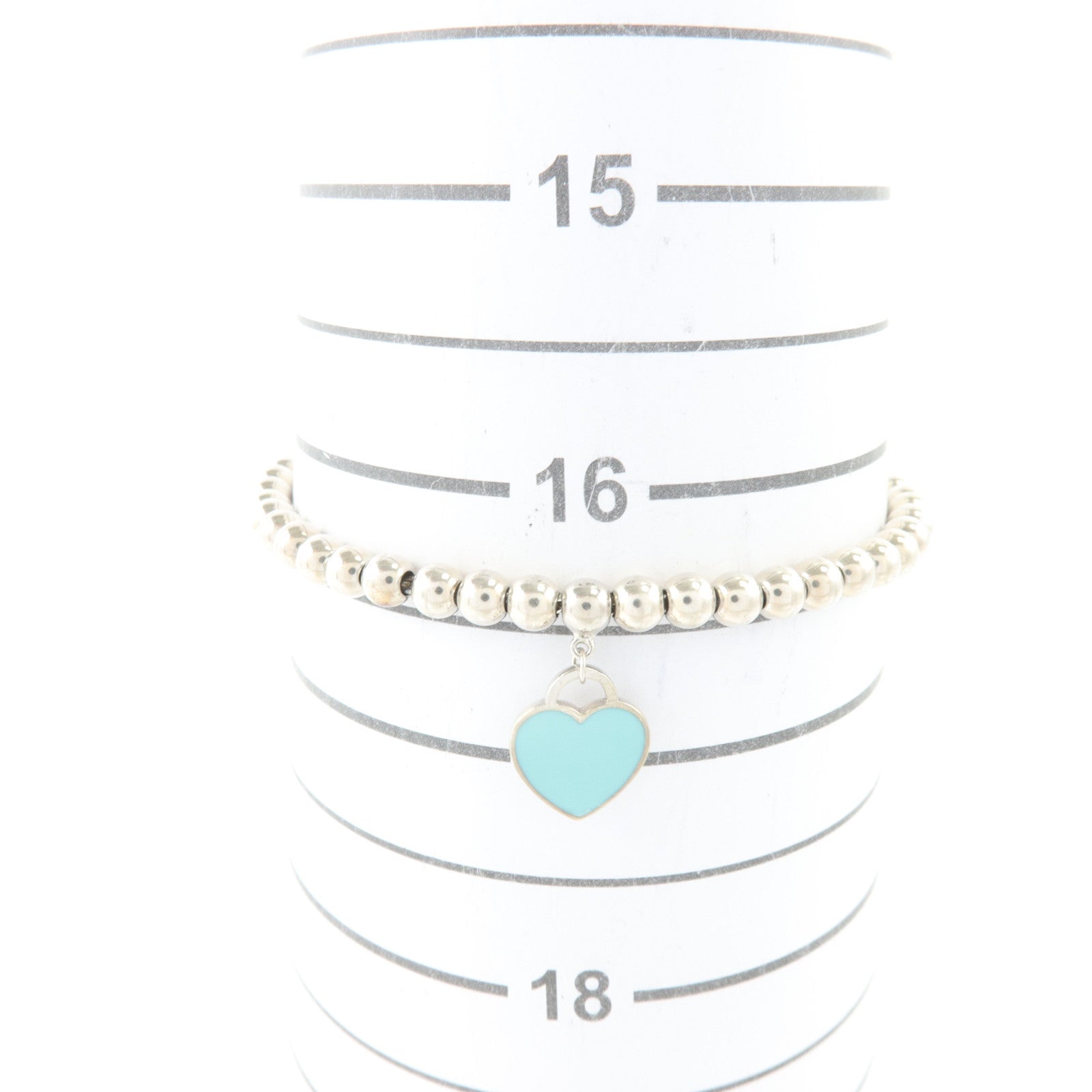 TIFFANY＆CO 925純銀/琺瑯Return To Tiffiany Heart Bracelet手鏈