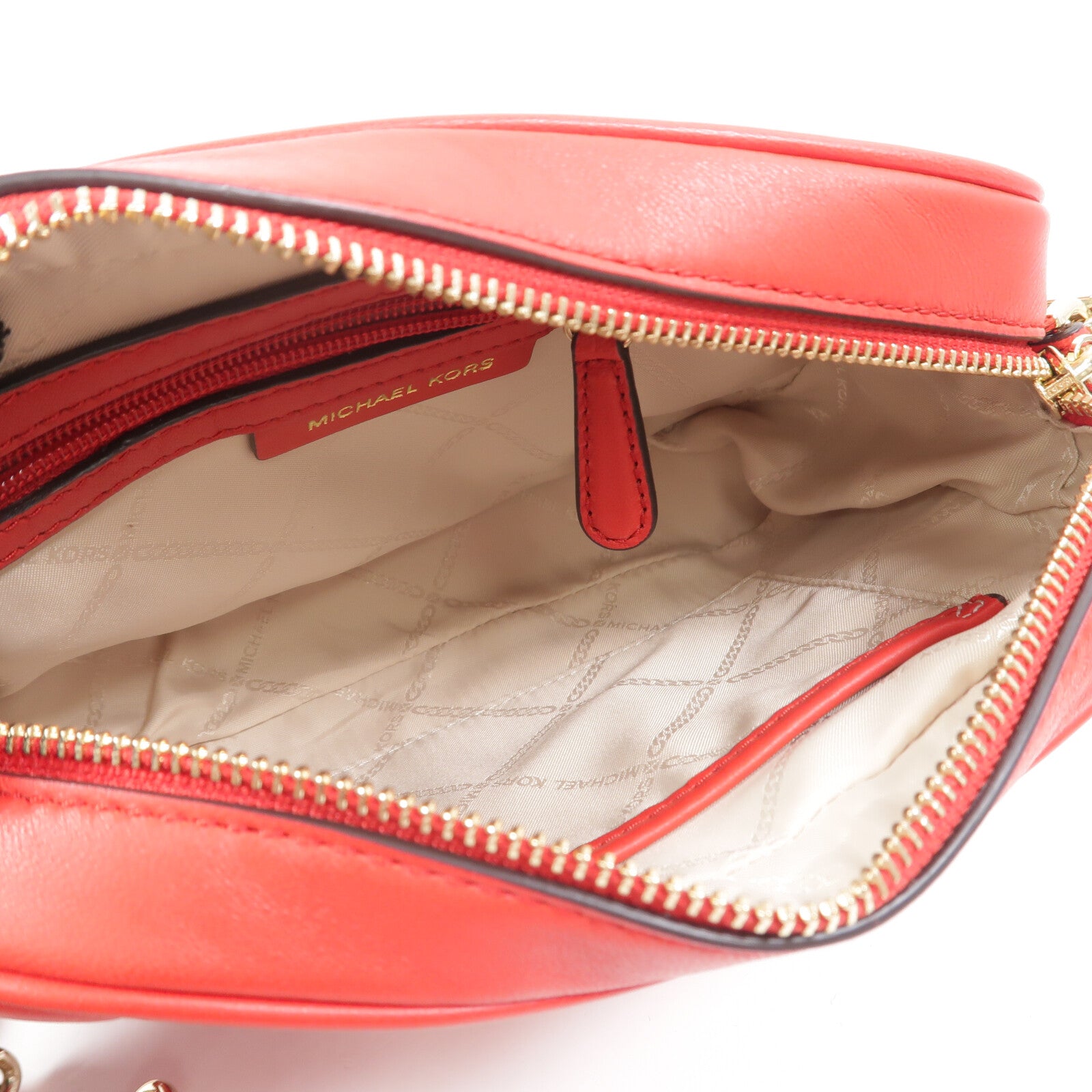 Michael Kors 牛皮皮革Ginny Leather Crossbody Bag肩背袋