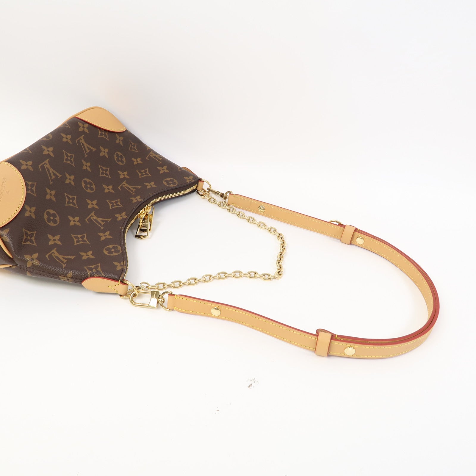 LOUIS VUITTON Monogram Boulogne金扣肩背袋啡色