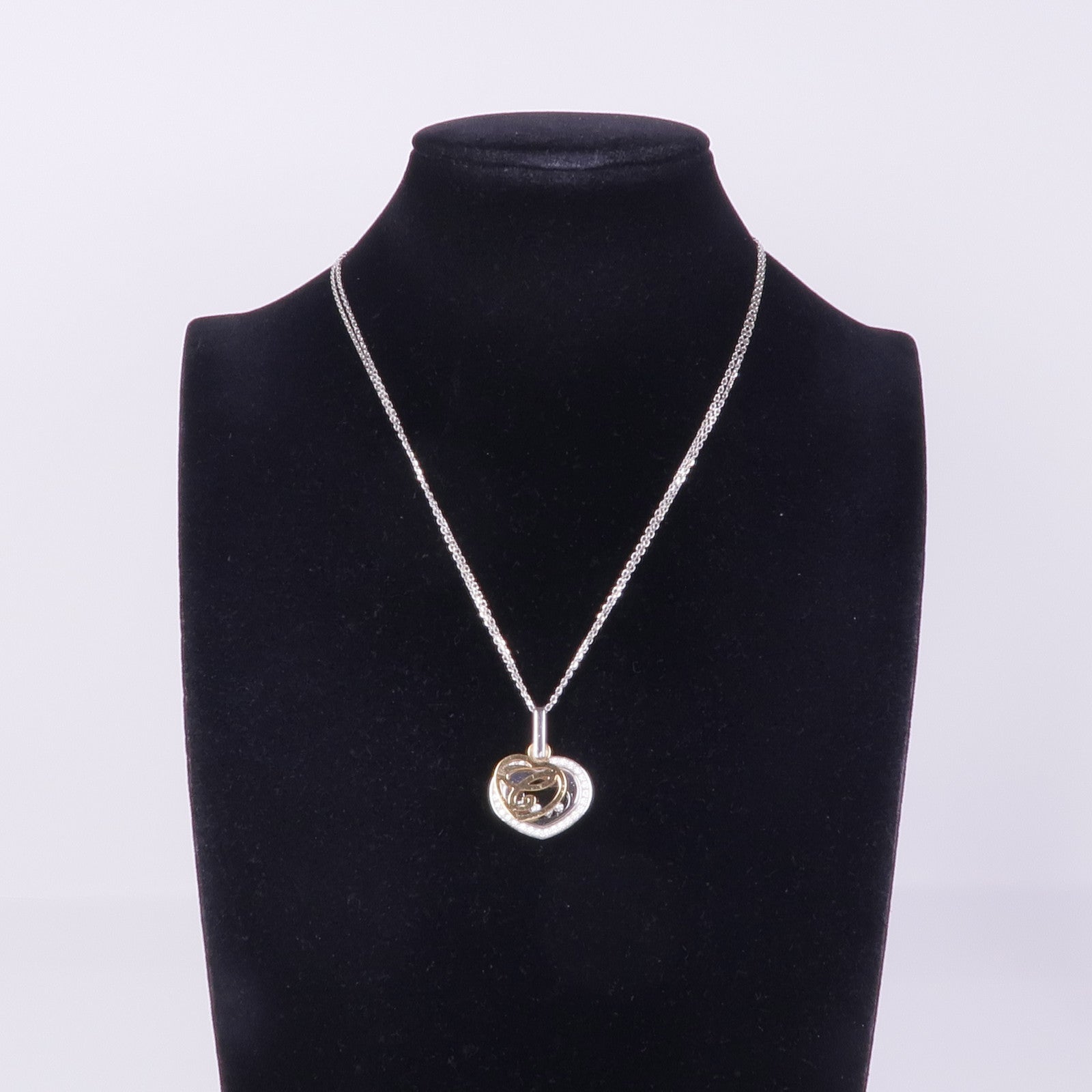 Chopard 18K玫瑰金/白金Happy Diamonds Necklace鑽石項鍊