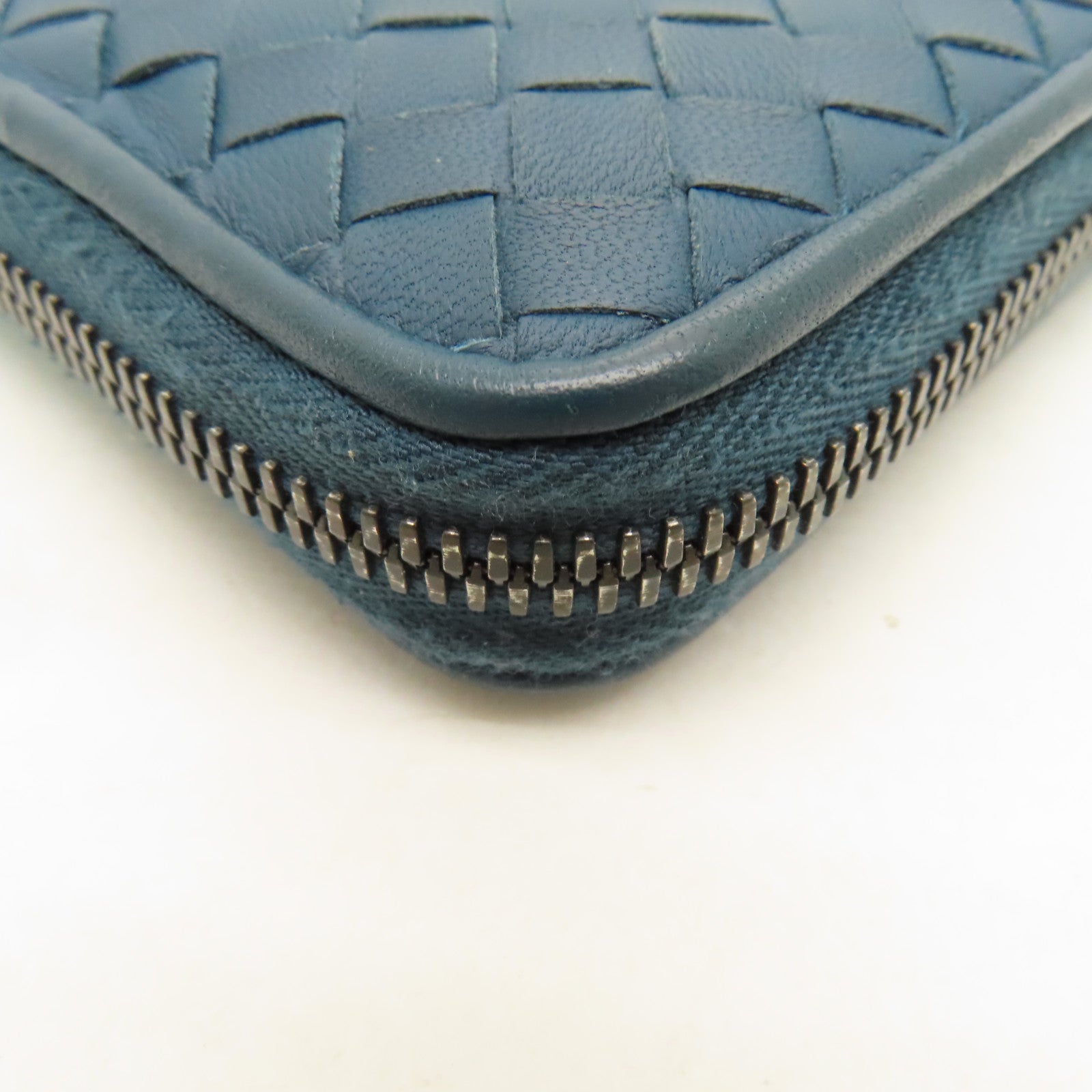 BOTTEGA VENETA 【激減優惠】織紋皮革Coin Case零錢包藍色