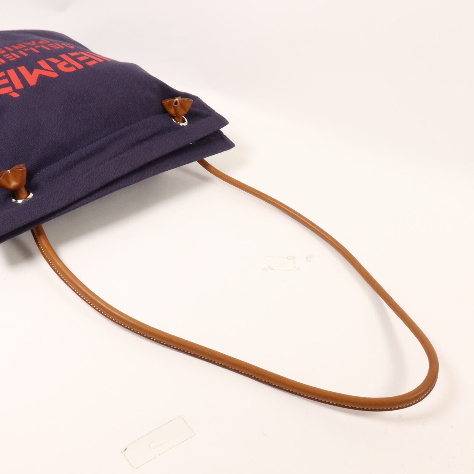 HERMES 帆布Aline肩背袋Blue/Brown