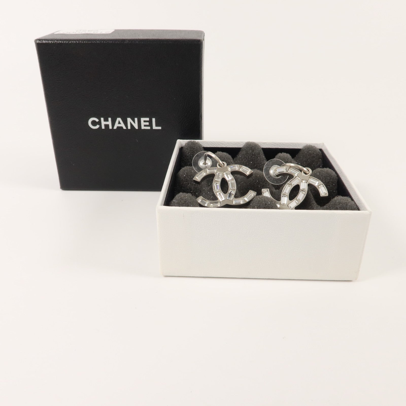 CHANEL 金屬/水晶Boucles D'oreilles Earring耳環