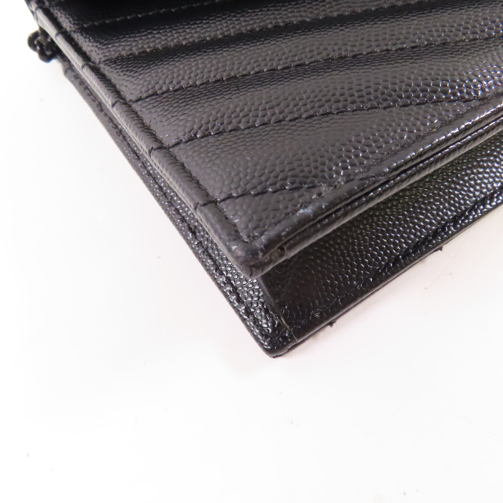 YVES SAINT LAURENT 牛皮皮革Chain Shoulder鏈帶肩背袋