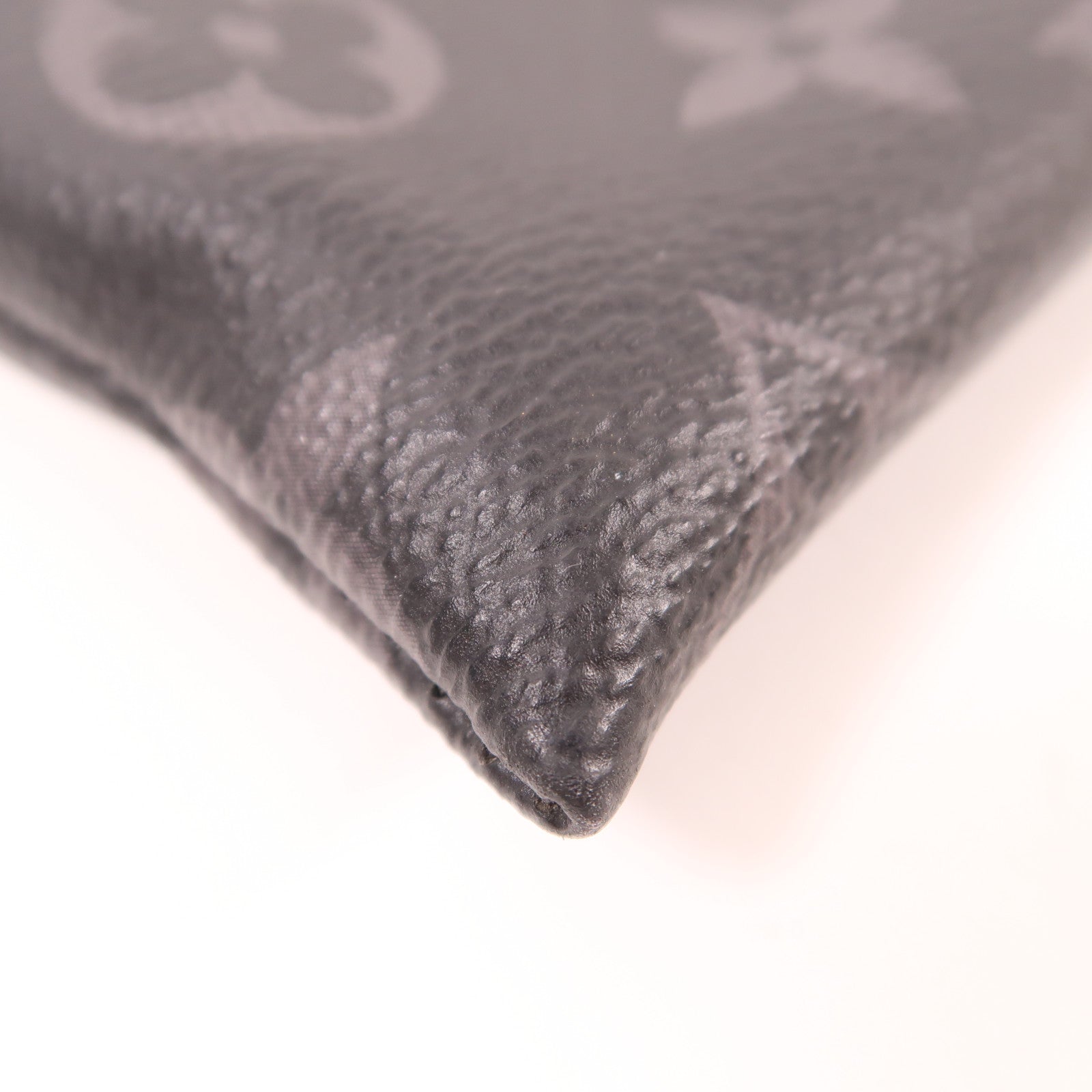 LOUIS VUITTON Monogram Eclipse Discovery Pochette銀扣手拿包