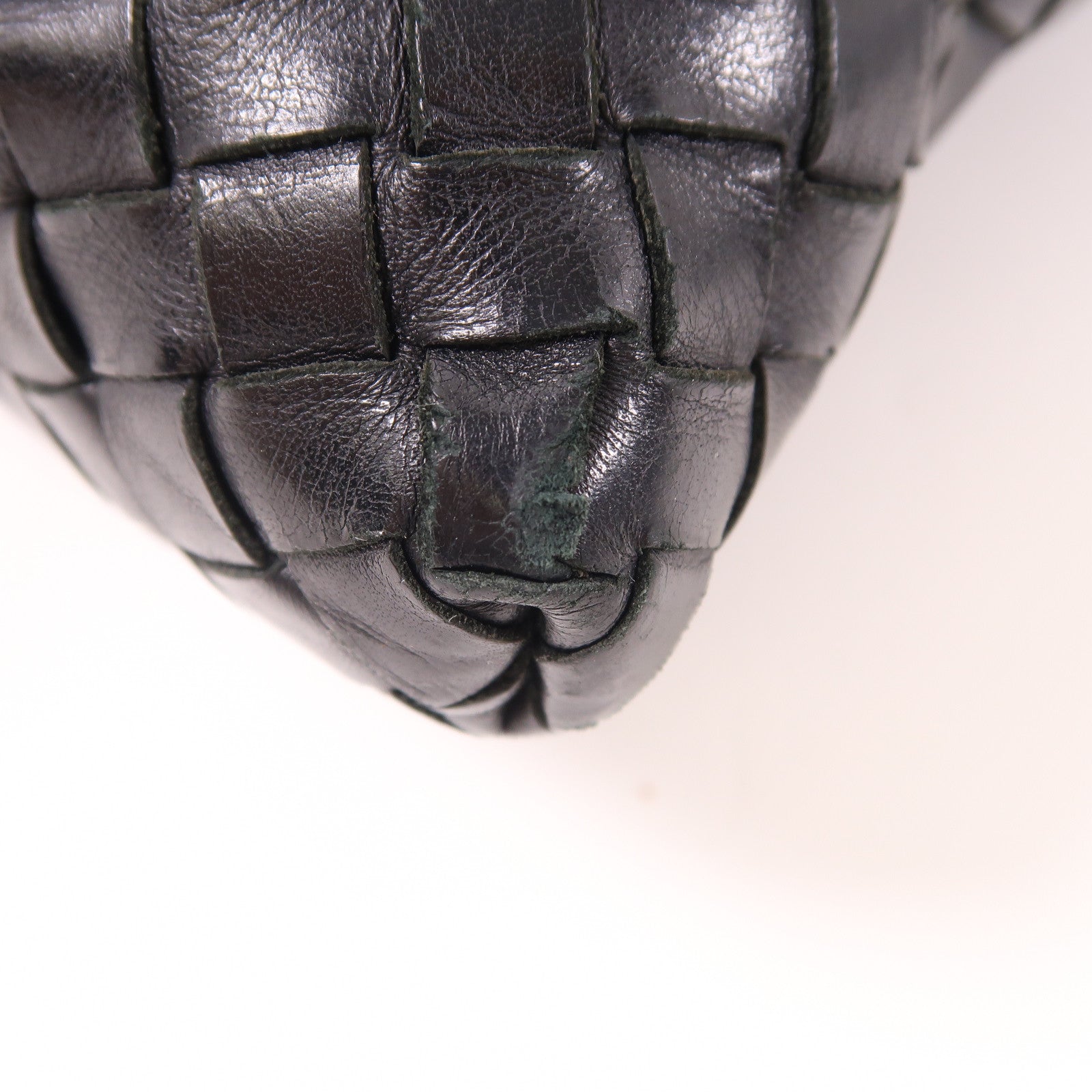 BOTTEGA VENETA 織紋皮革Shoulder Bag肩背袋黑色