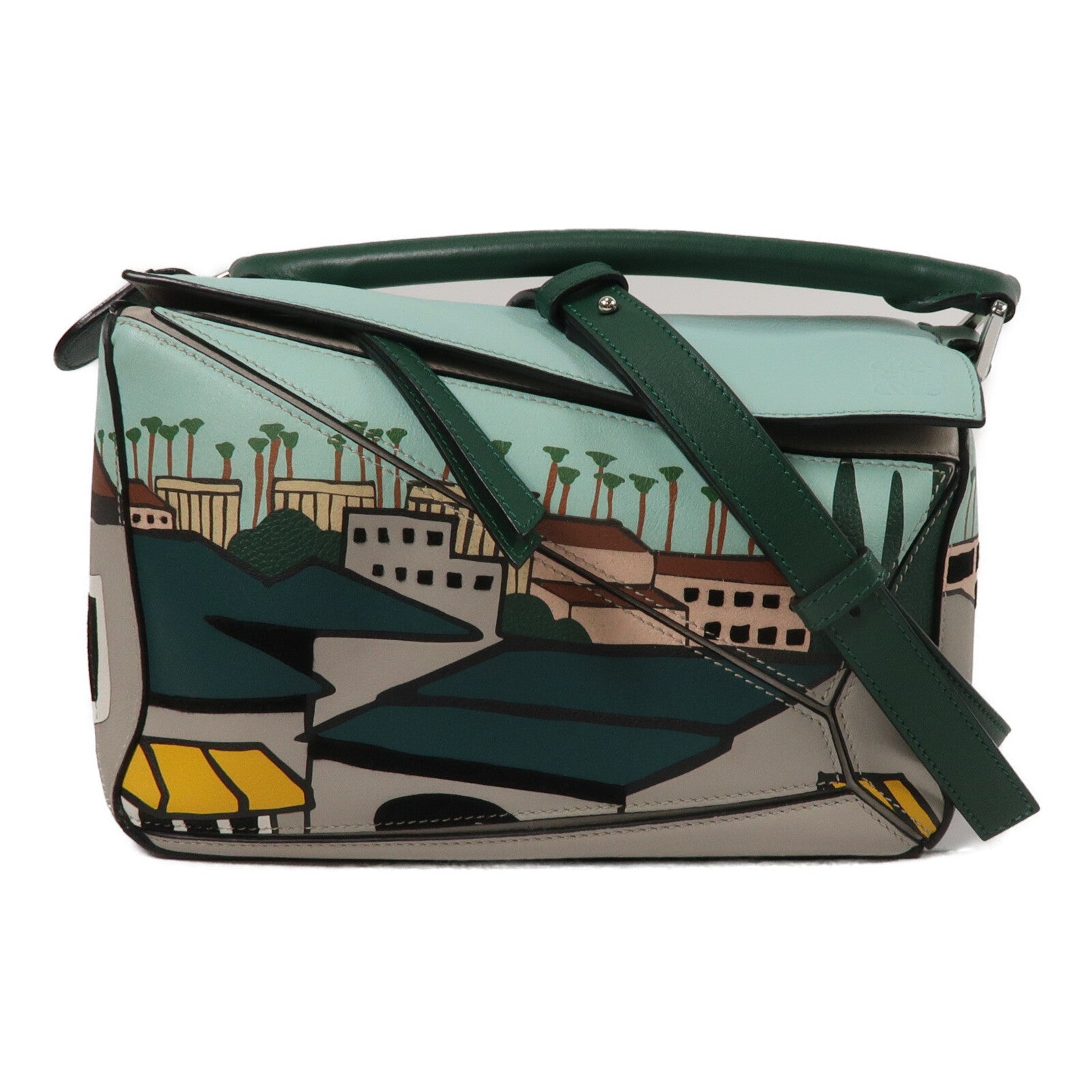 LOEWE 牛皮皮革Puzzle Endure Celebrating手挽肩背兩用袋
