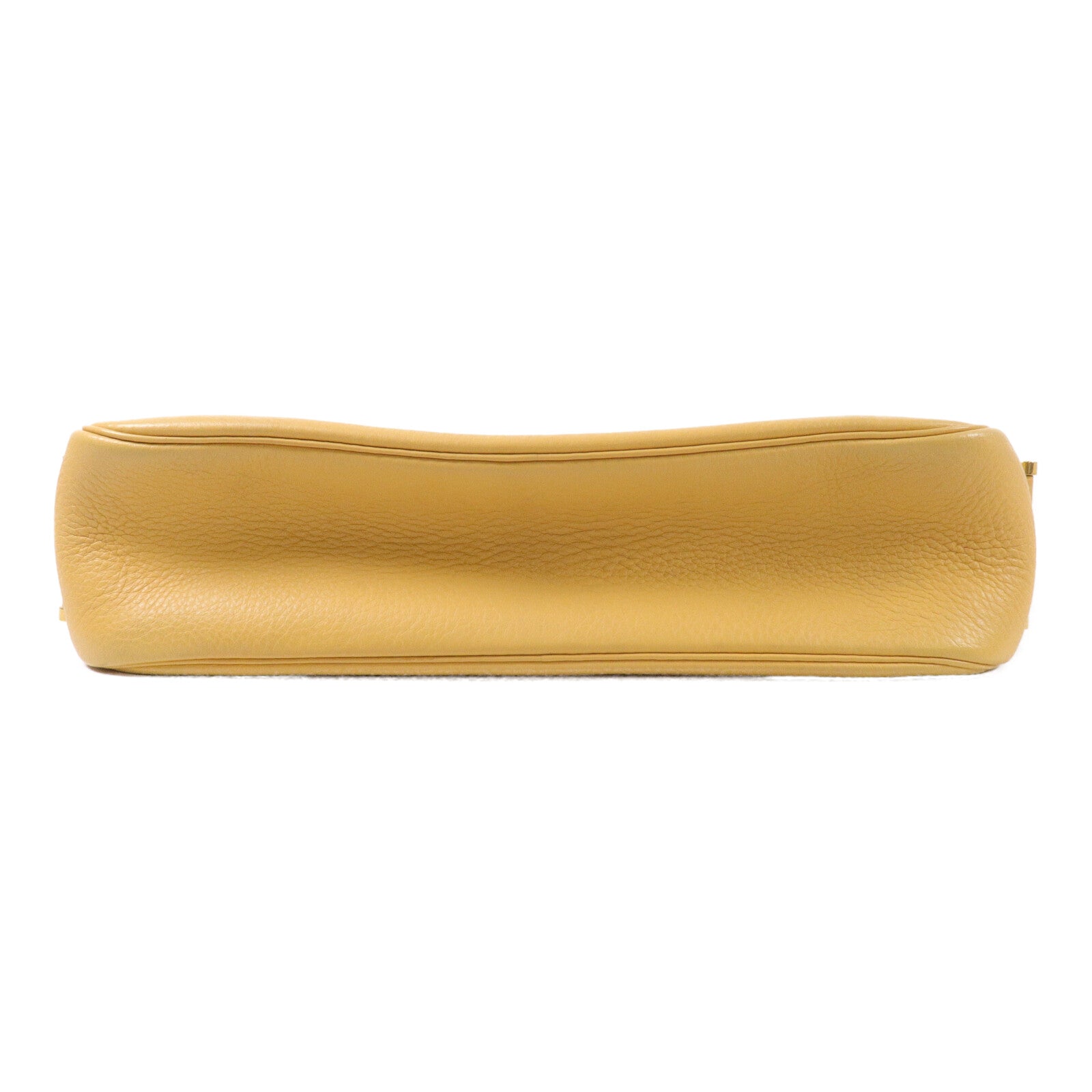 HERMES Clemence皮革Tsako肩背袋Jaune