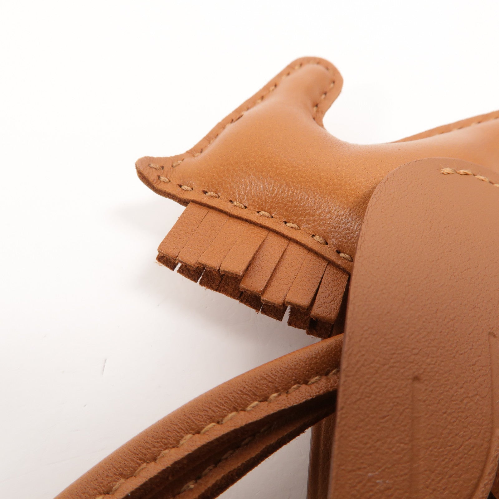 HERMES Milo/Swift皮革Rodeo Pegase PM掛飾Gold