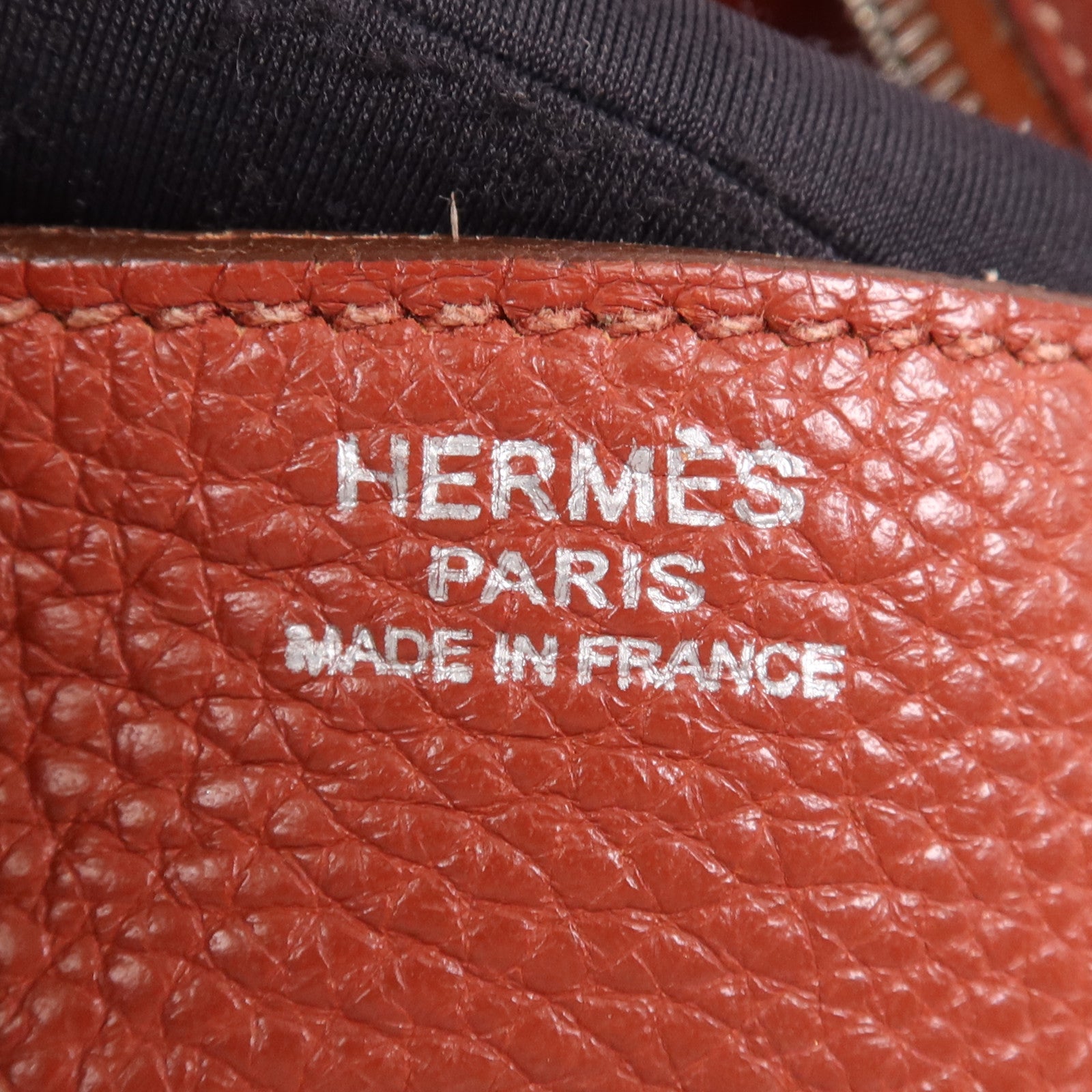 HERMES Clemence皮革Lindy 30銀扣手挽肩背兩用袋Rouge
