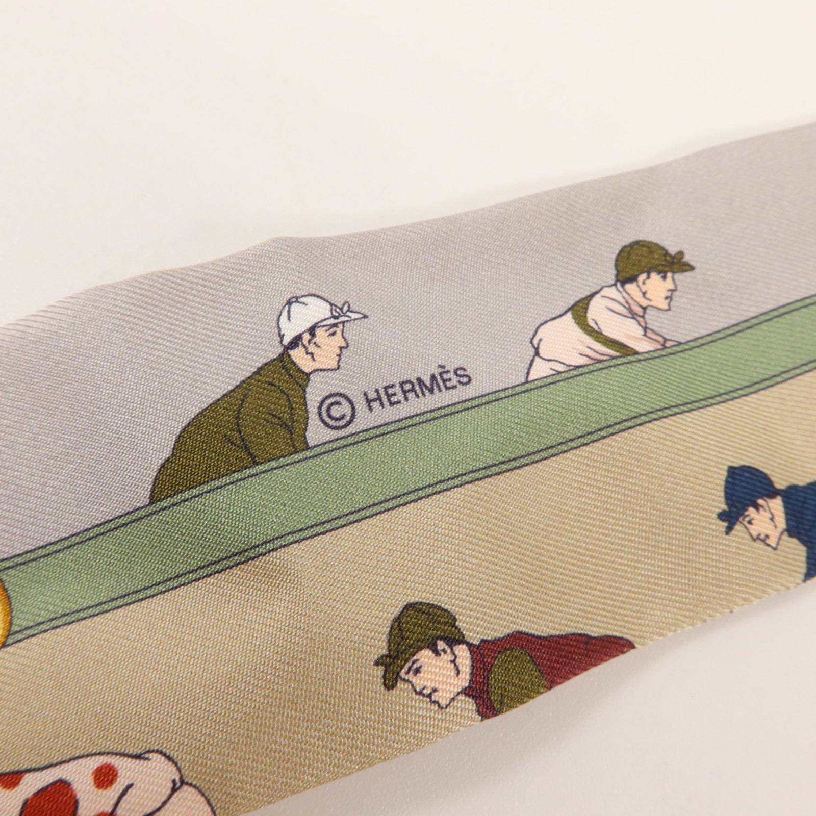 HERMES 絲質Twilly絲巾