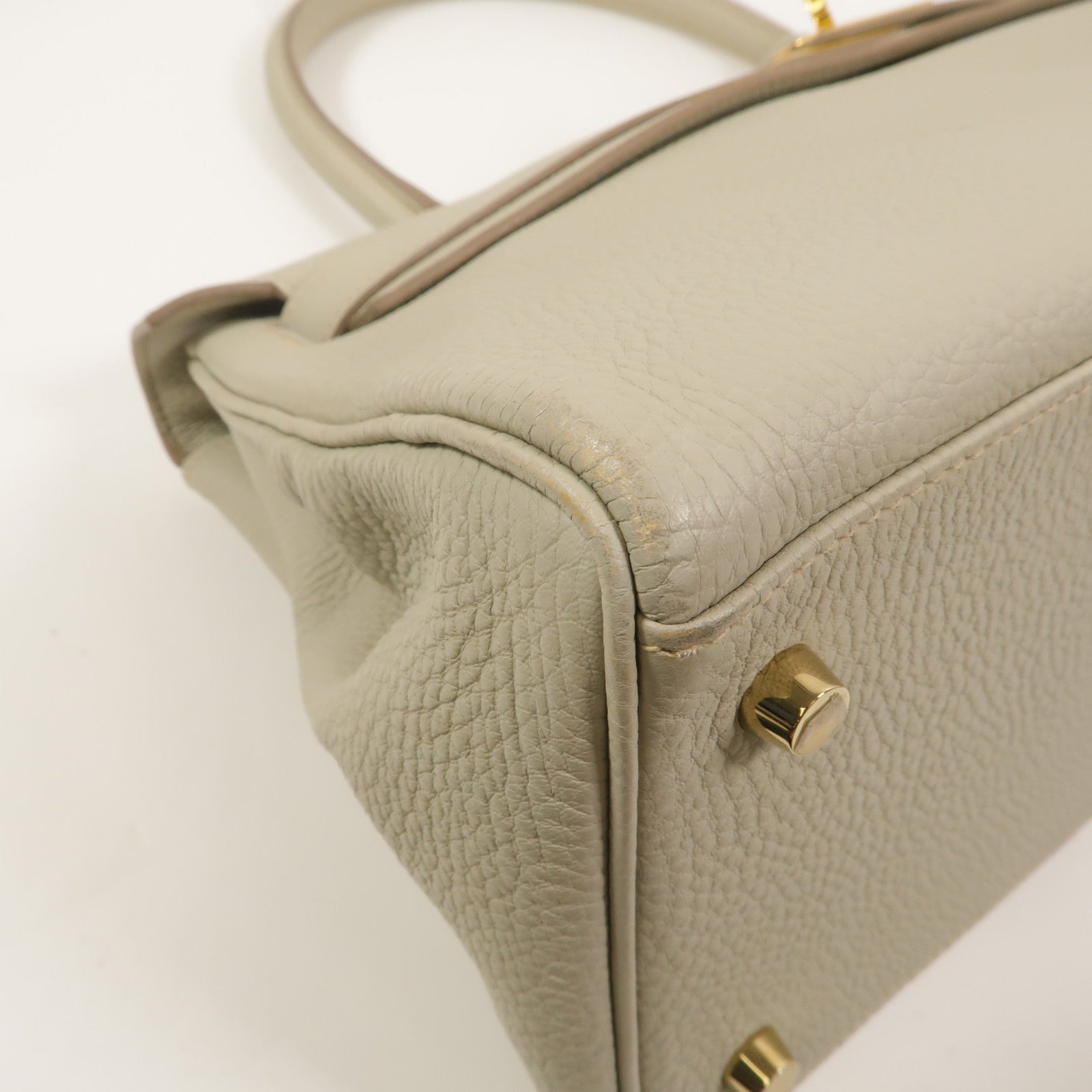 HERMES Togo皮革Shoulder Kelly肩背袋Gris Perle