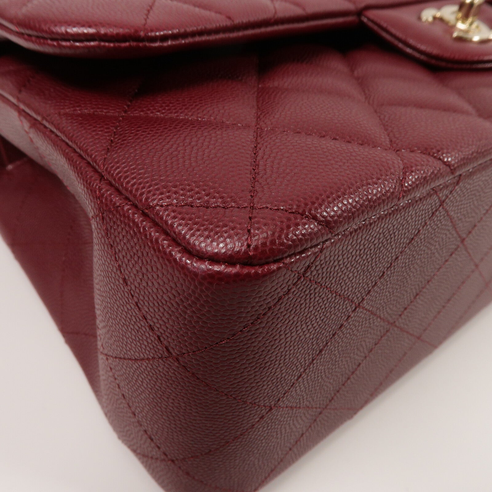 CHANEL 牛皮皮革Large Classic鏈帶肩背袋