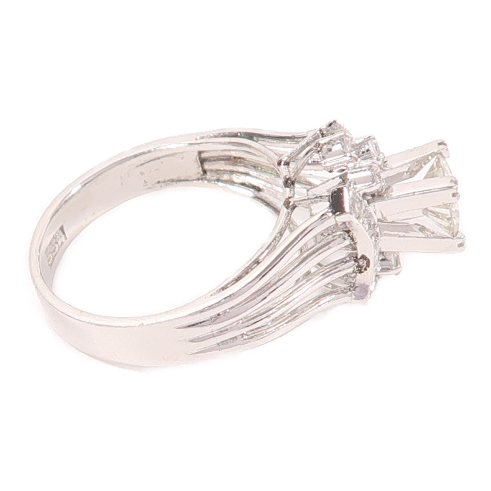 JEWELRY Diamond Ring US#3.75 8K White Gold