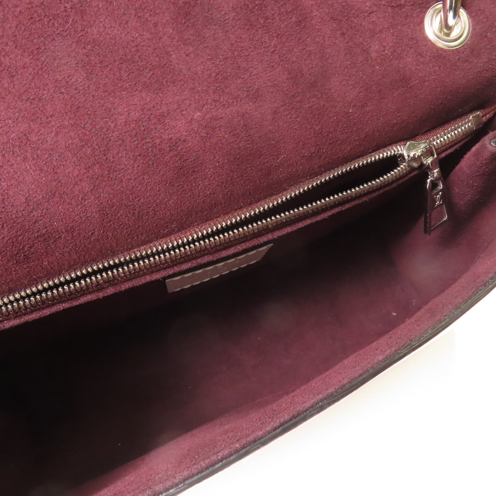 LOUIS VUITTON Epi Pochette Grenelle銀扣手挽肩背兩用袋白色