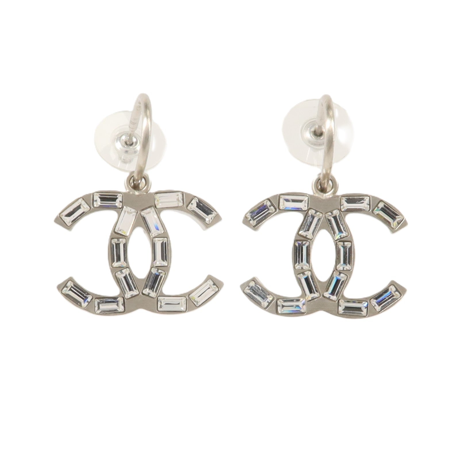 CHANEL 金屬/水晶Boucles D'oreilles Earring耳環