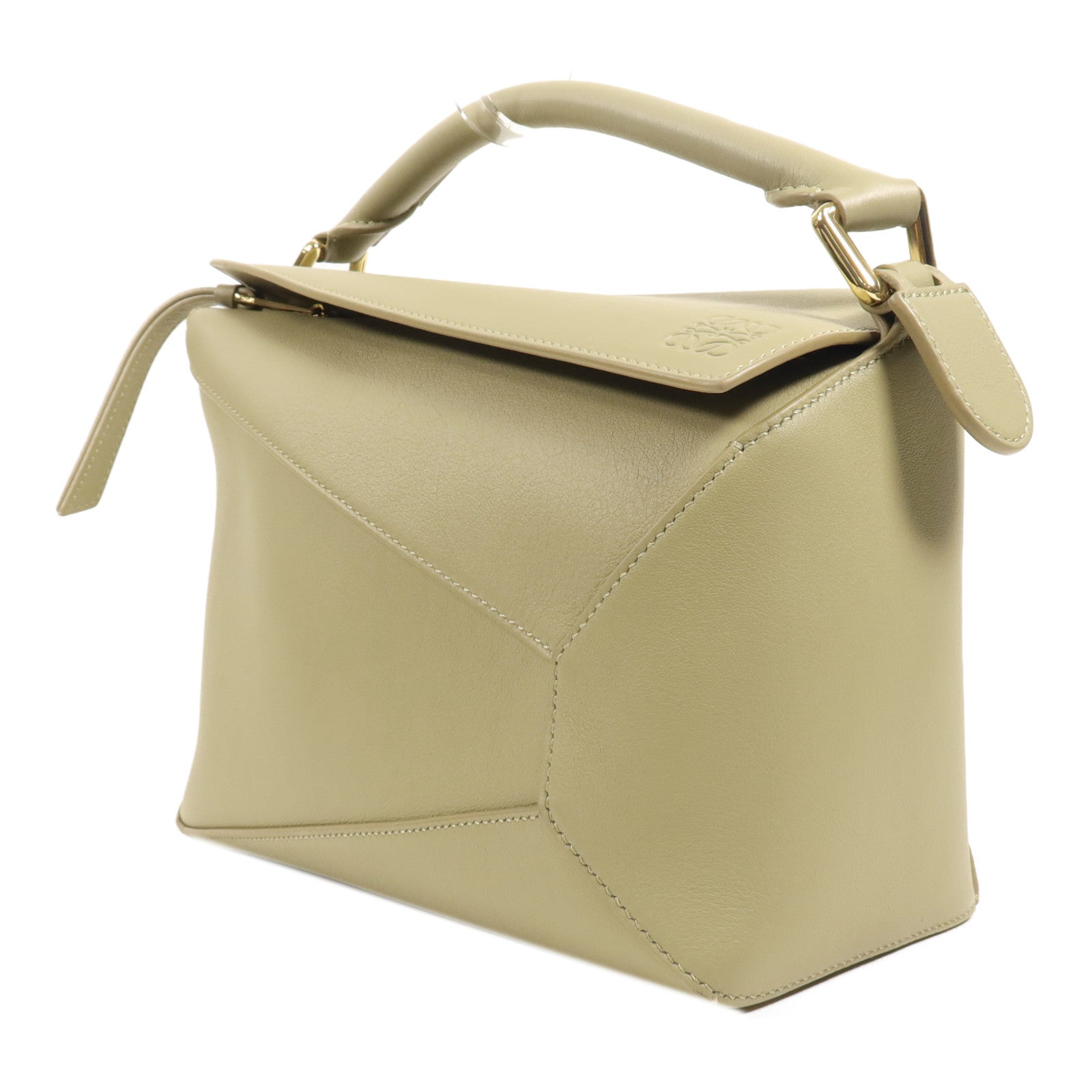 LOEWE 牛皮皮革Small Puzzle金扣手挽肩背兩用袋