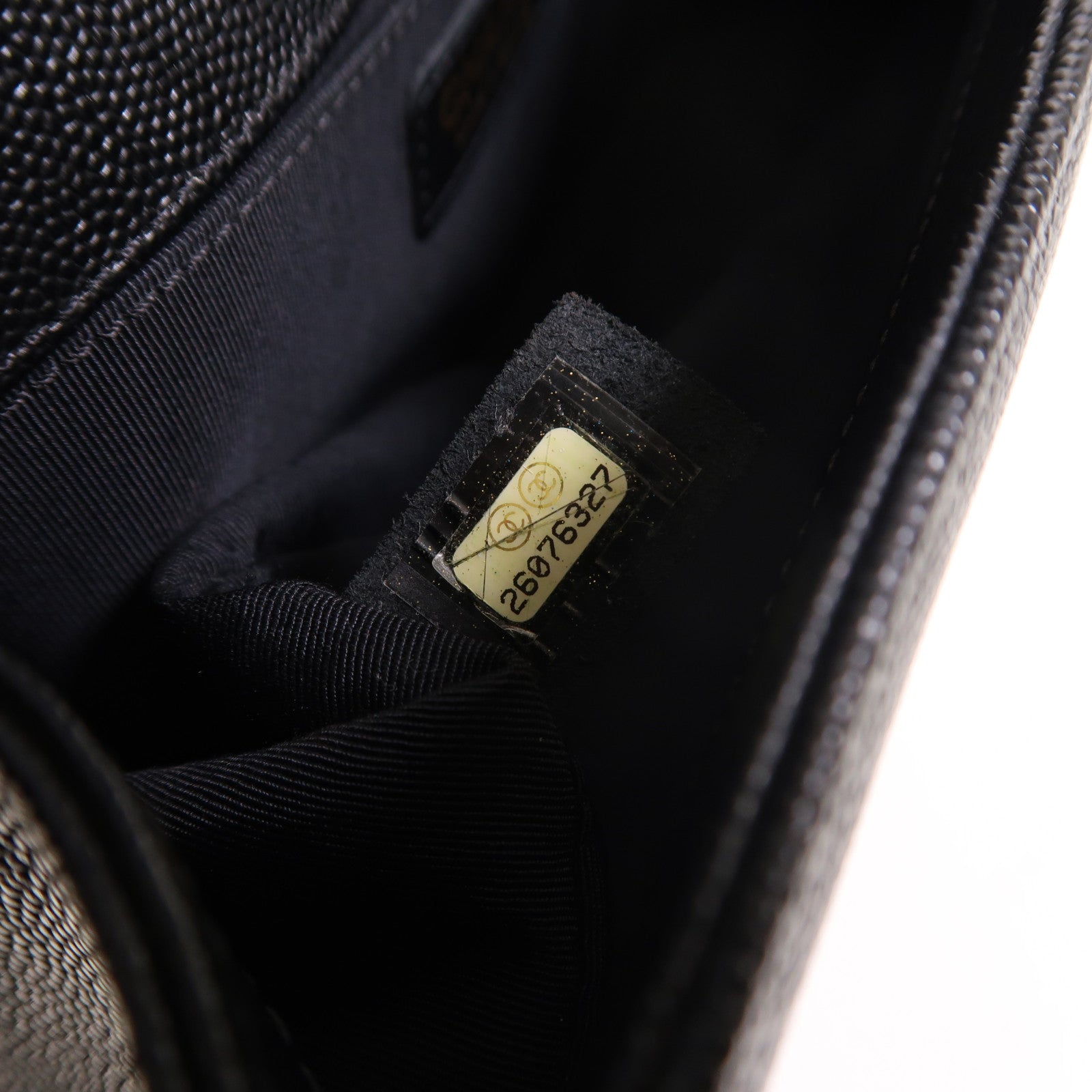 CHANEL 牛皮皮革Boy 25金扣鏈帶肩背袋