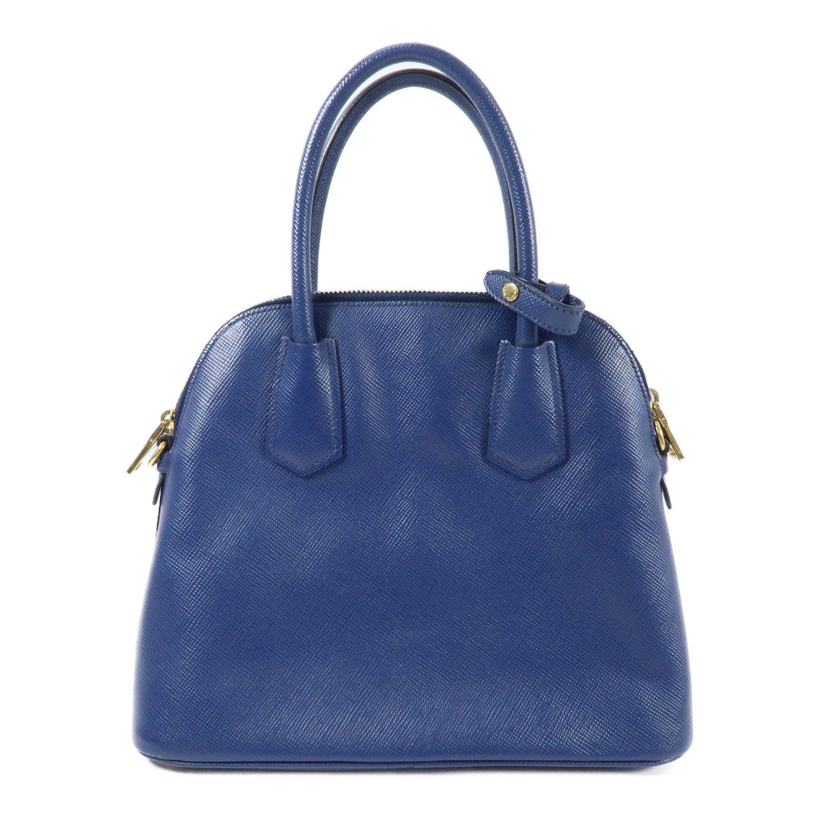 PRADA 牛皮皮革2way Shoulder金扣手挽肩背兩用袋