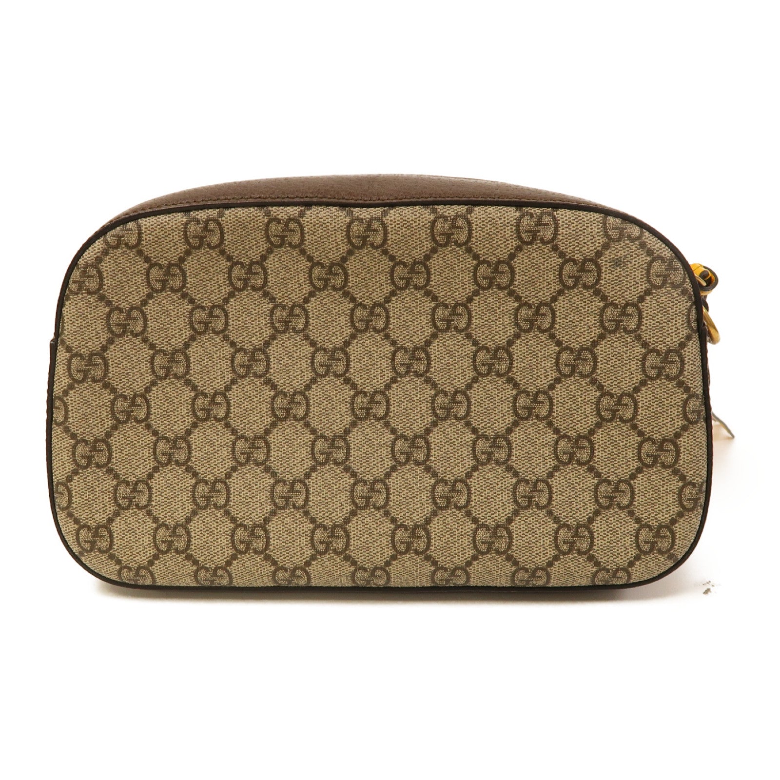 GUCCI 塗層帆布Neo Vintage GG Supreme金扣肩背袋啡色