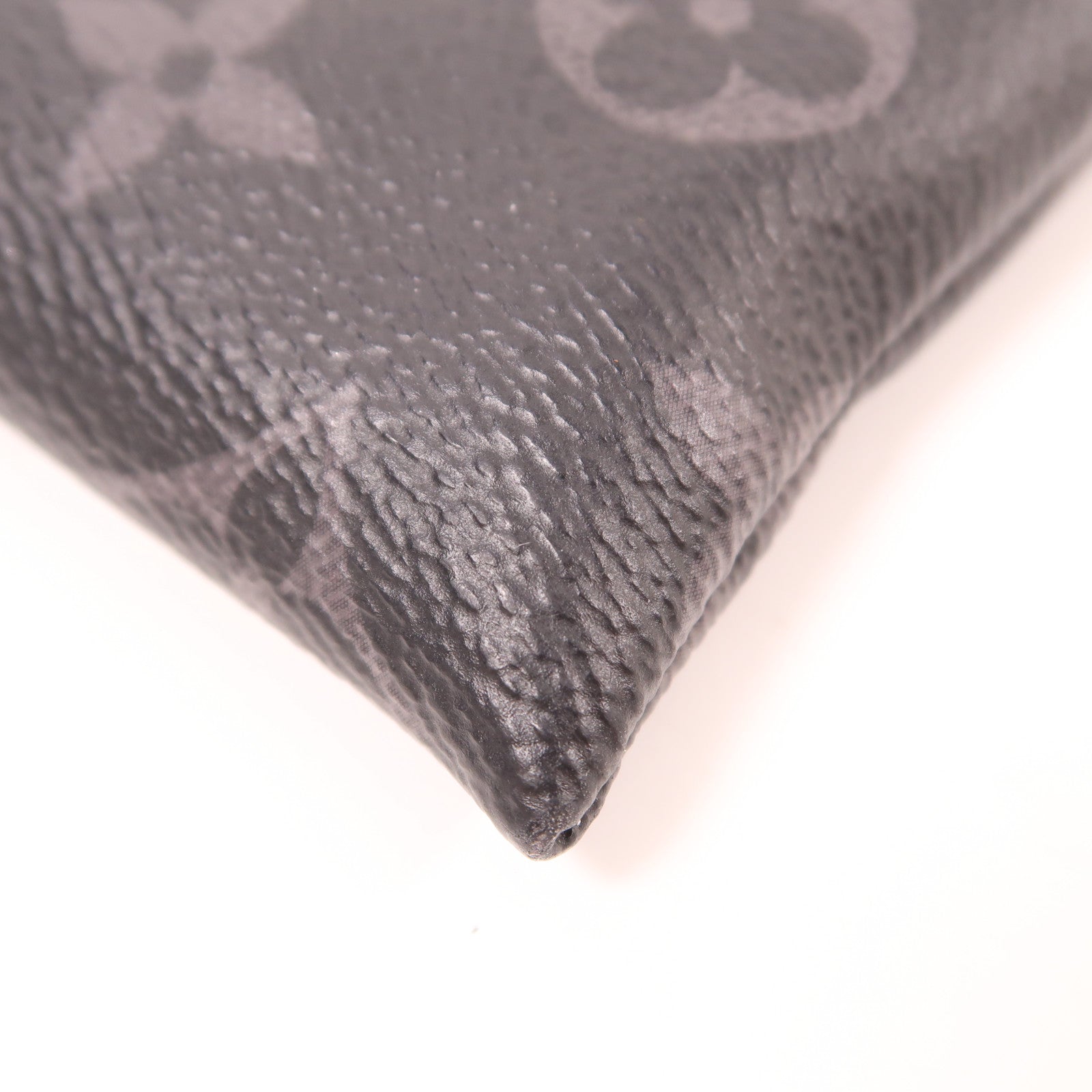 LOUIS VUITTON Monogram Eclipse Discovery Pochette銀扣手拿包