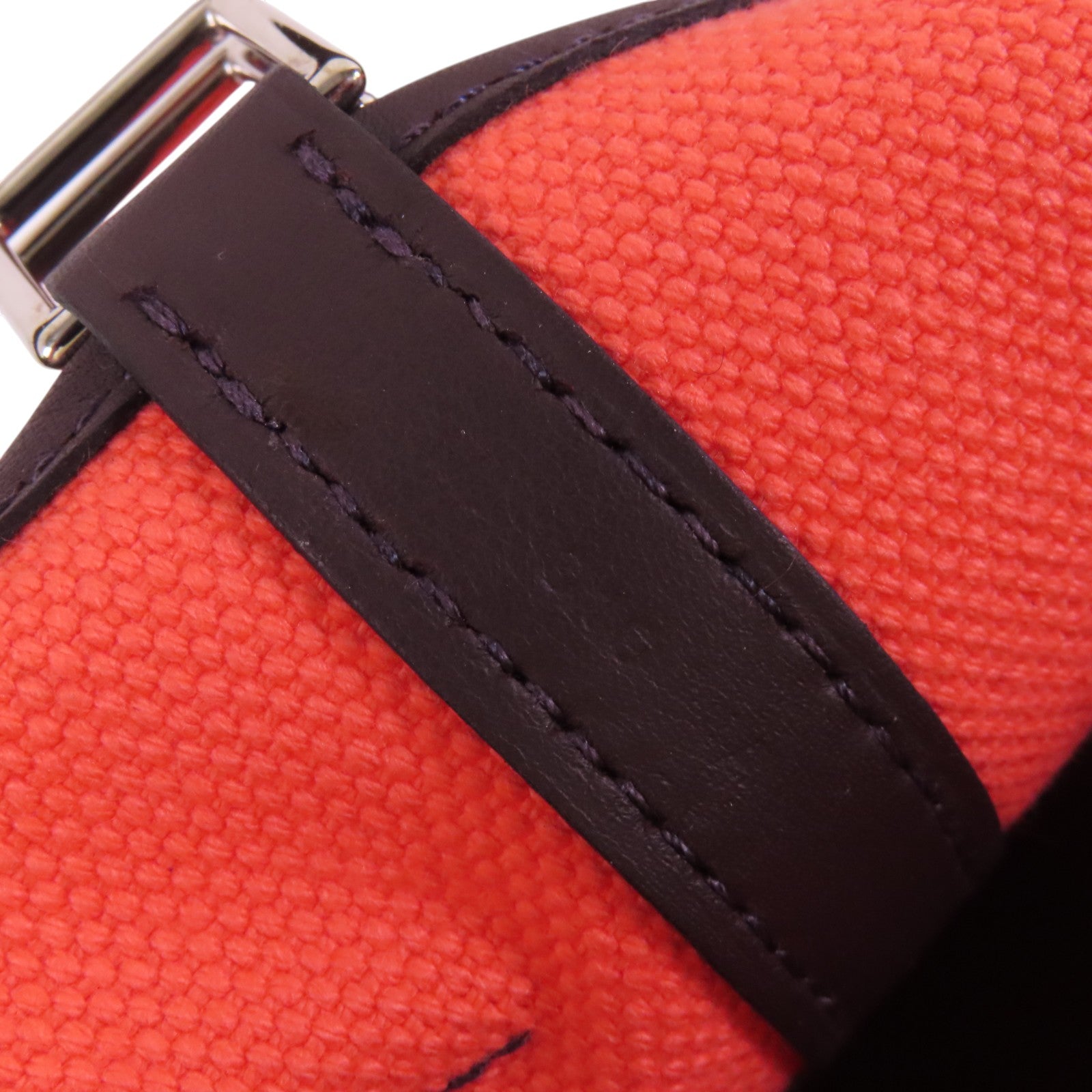 HERMES 帆布Picotin Cargo PM銀扣手挽袋