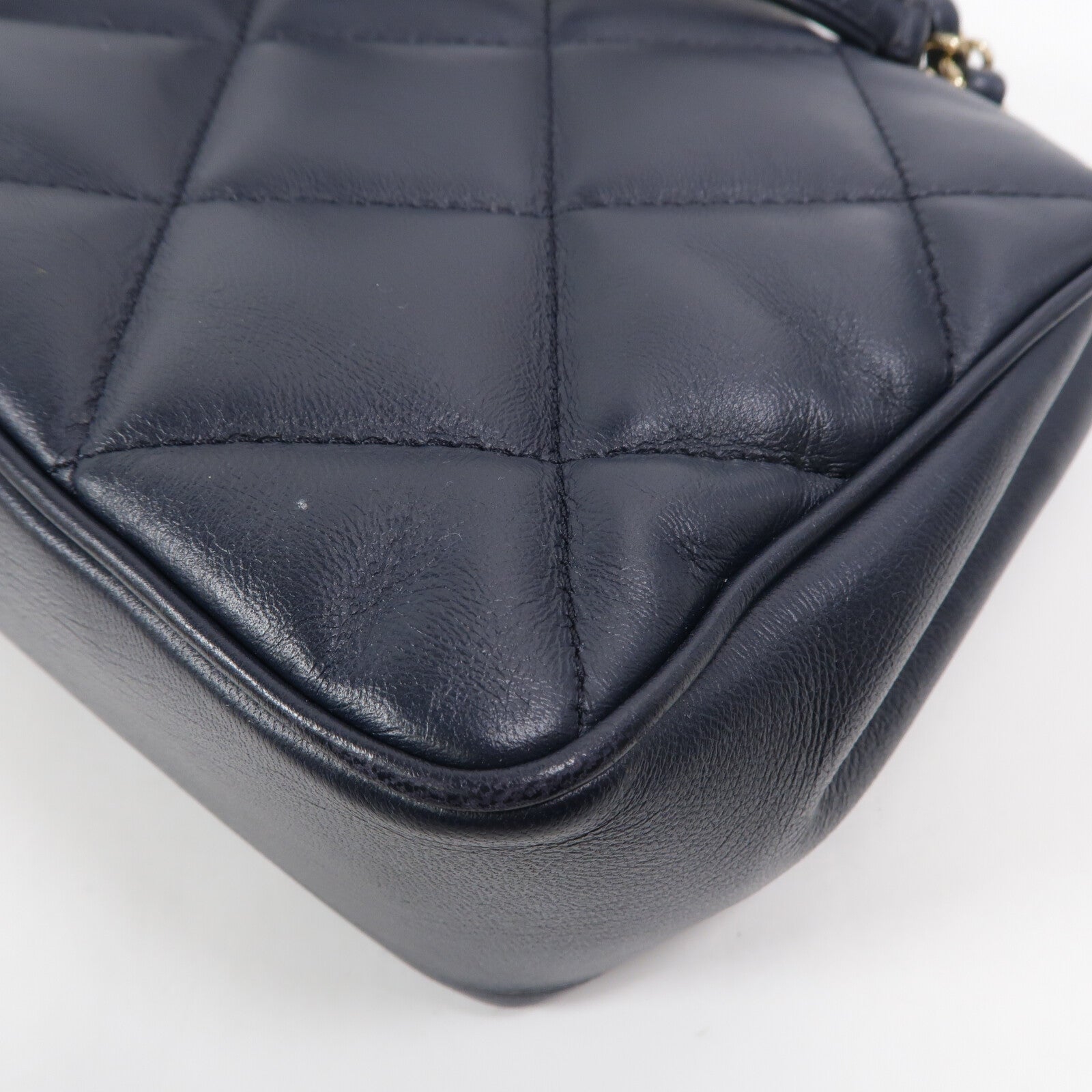 CHANEL 羊皮皮革Top Handle Flap手挽肩背兩用袋