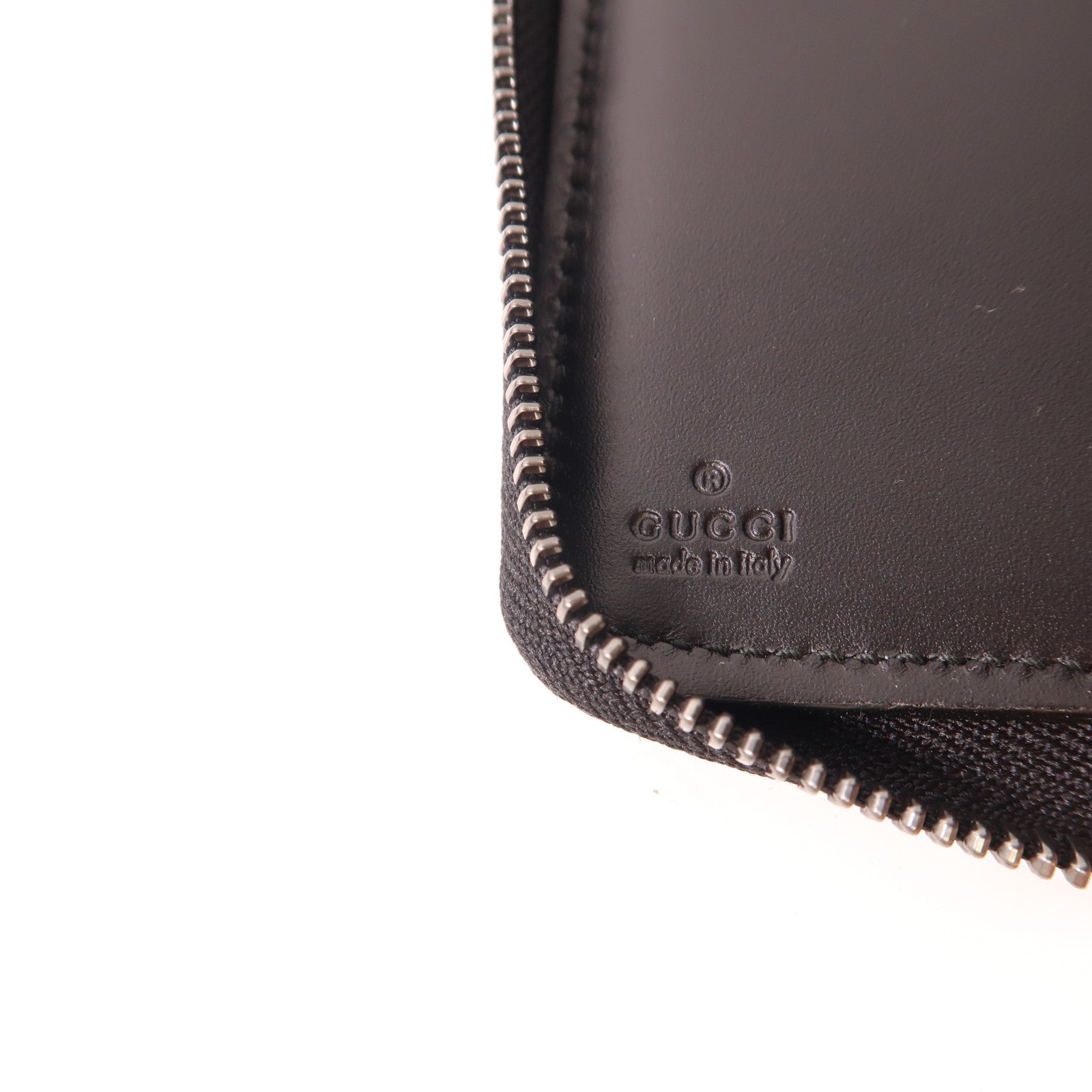 GUCCI 牛皮皮革Long Wallet銀扣長錢包