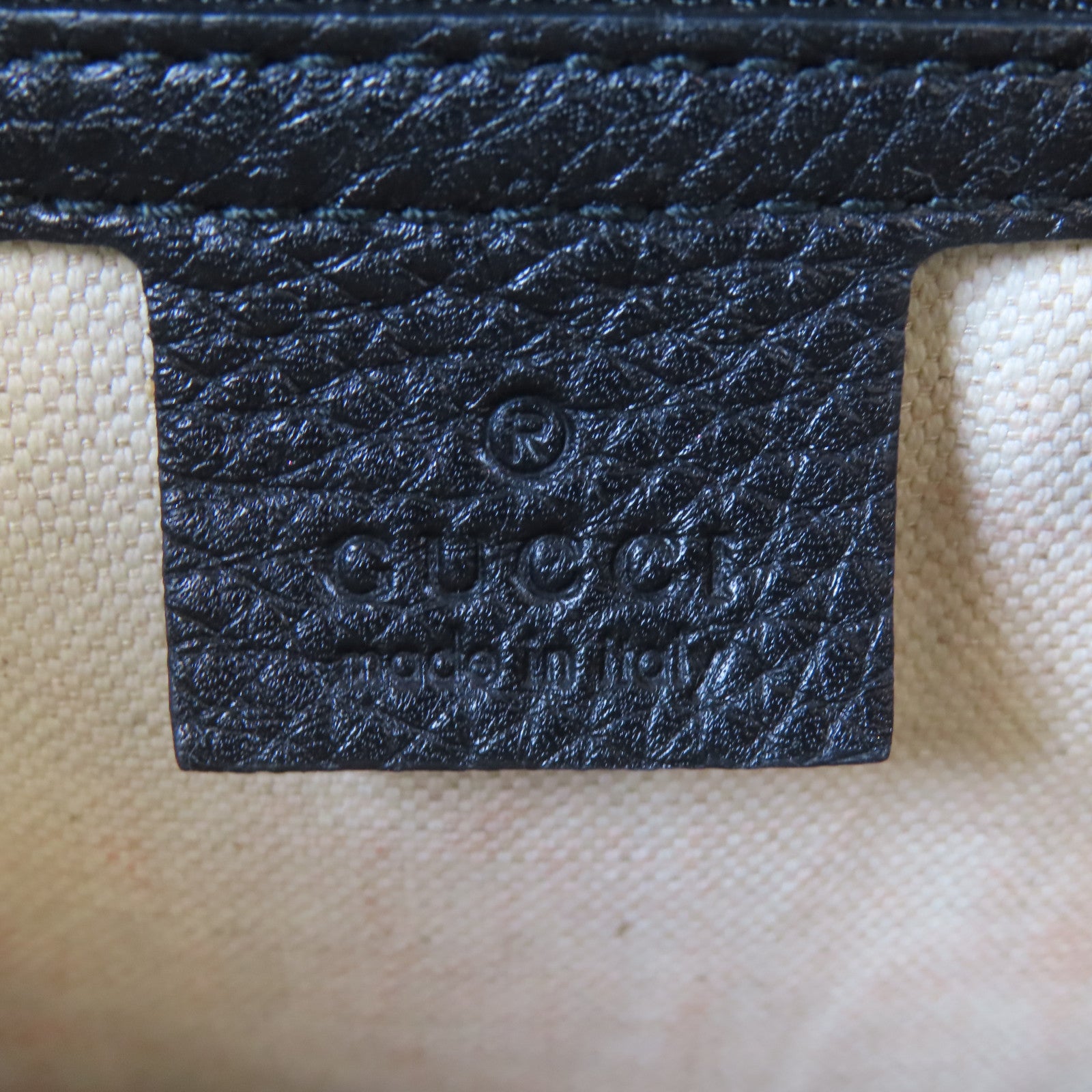 GUCCI 牛皮皮革GG Marmont金扣手挽肩背兩用袋黑色