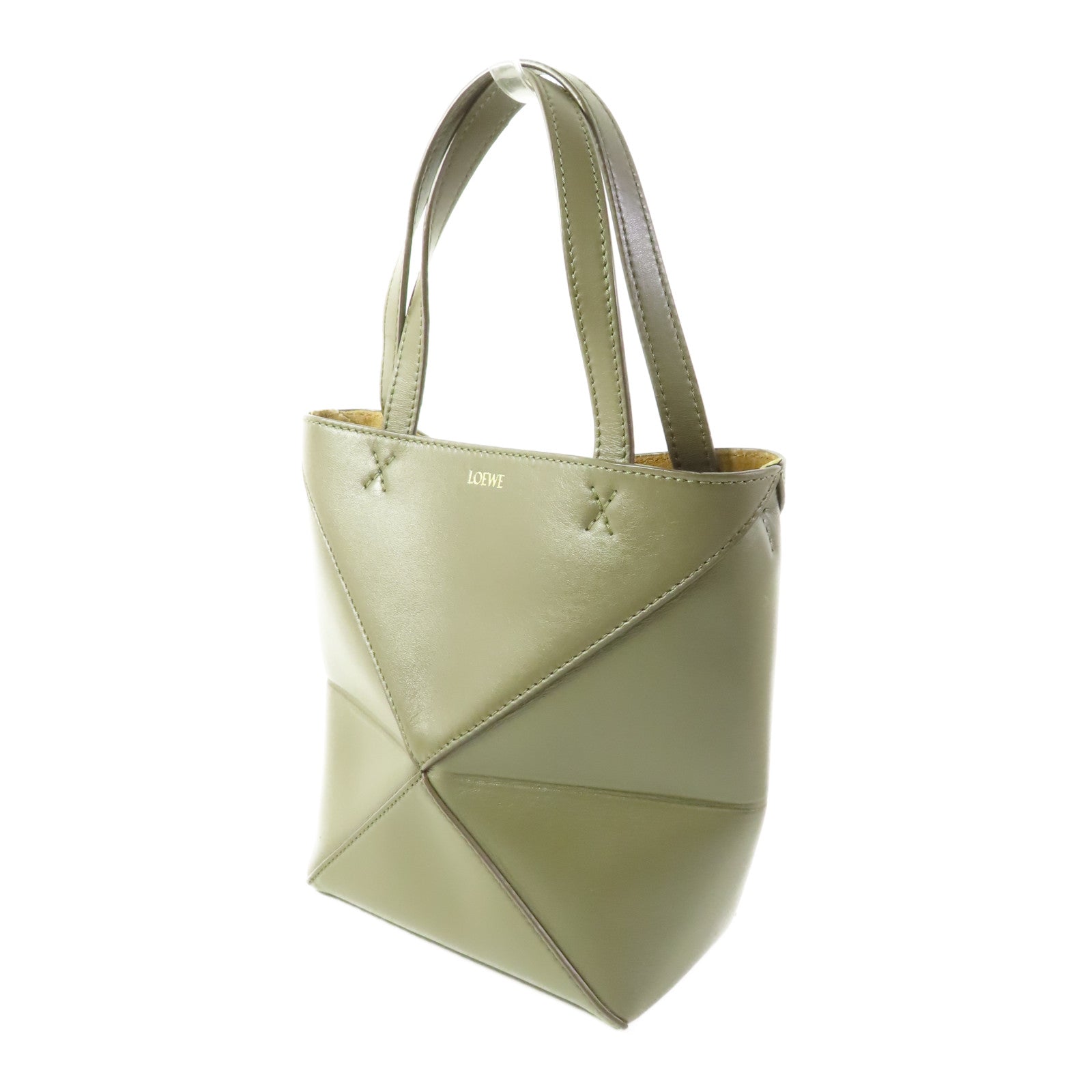 LOEWE 牛皮皮革MiniPuzzle Fold手挽肩背兩用袋