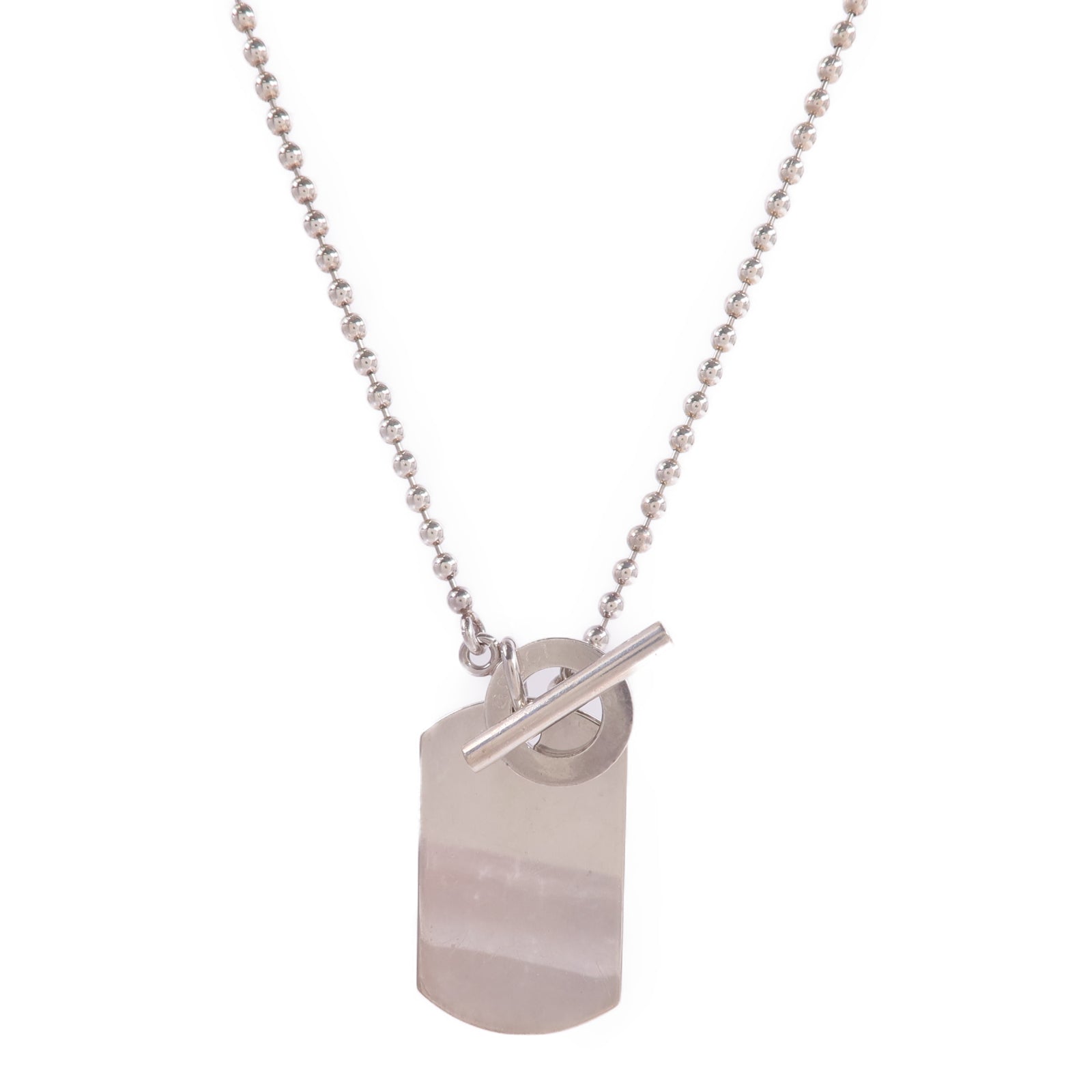 GUCCI 925純銀Sterling Silver Dog Tag Necklace項鍊