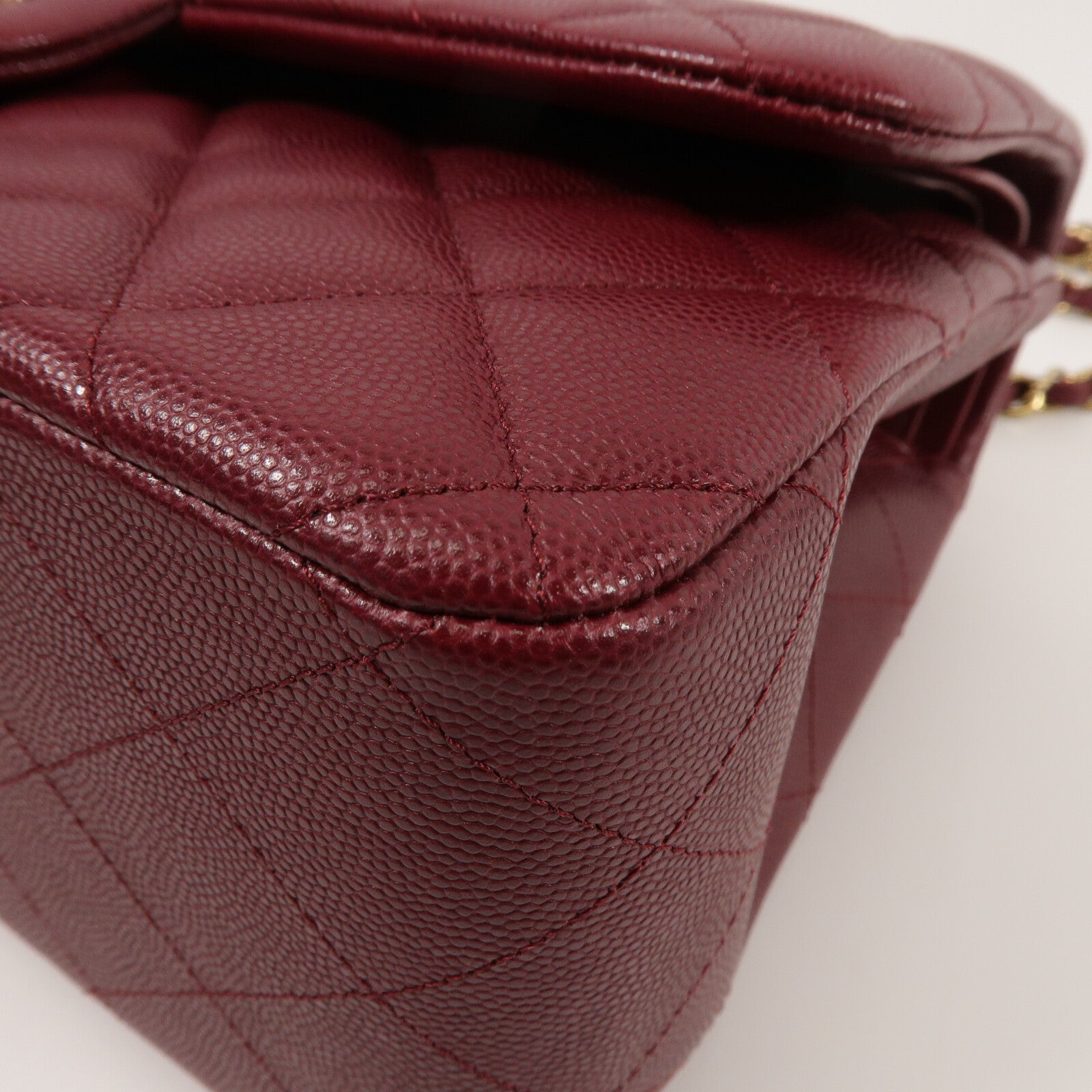 CHANEL 牛皮皮革Large Classic鏈帶肩背袋