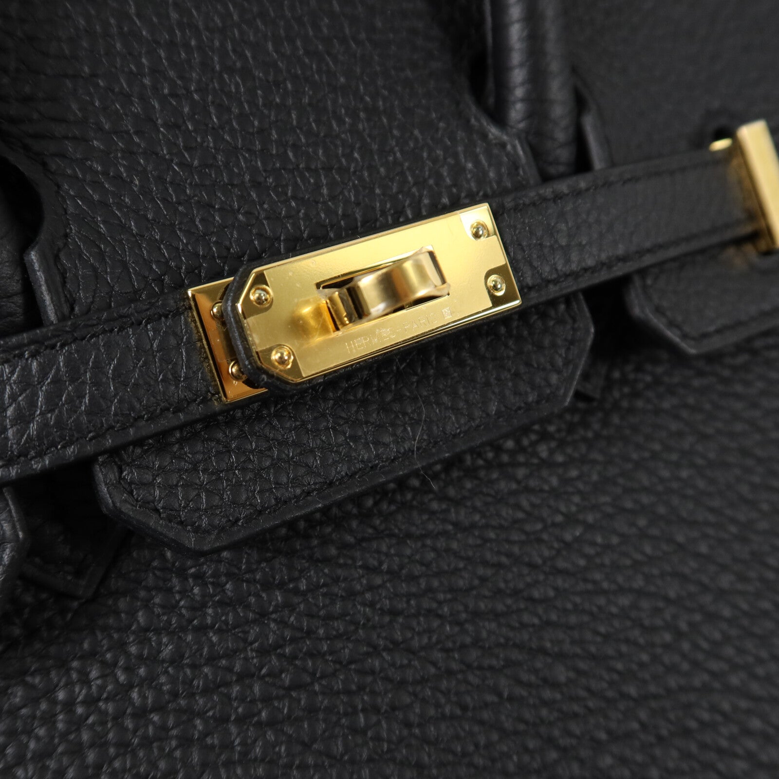 HERMES Togo皮革Birkin 25手挽袋Noir