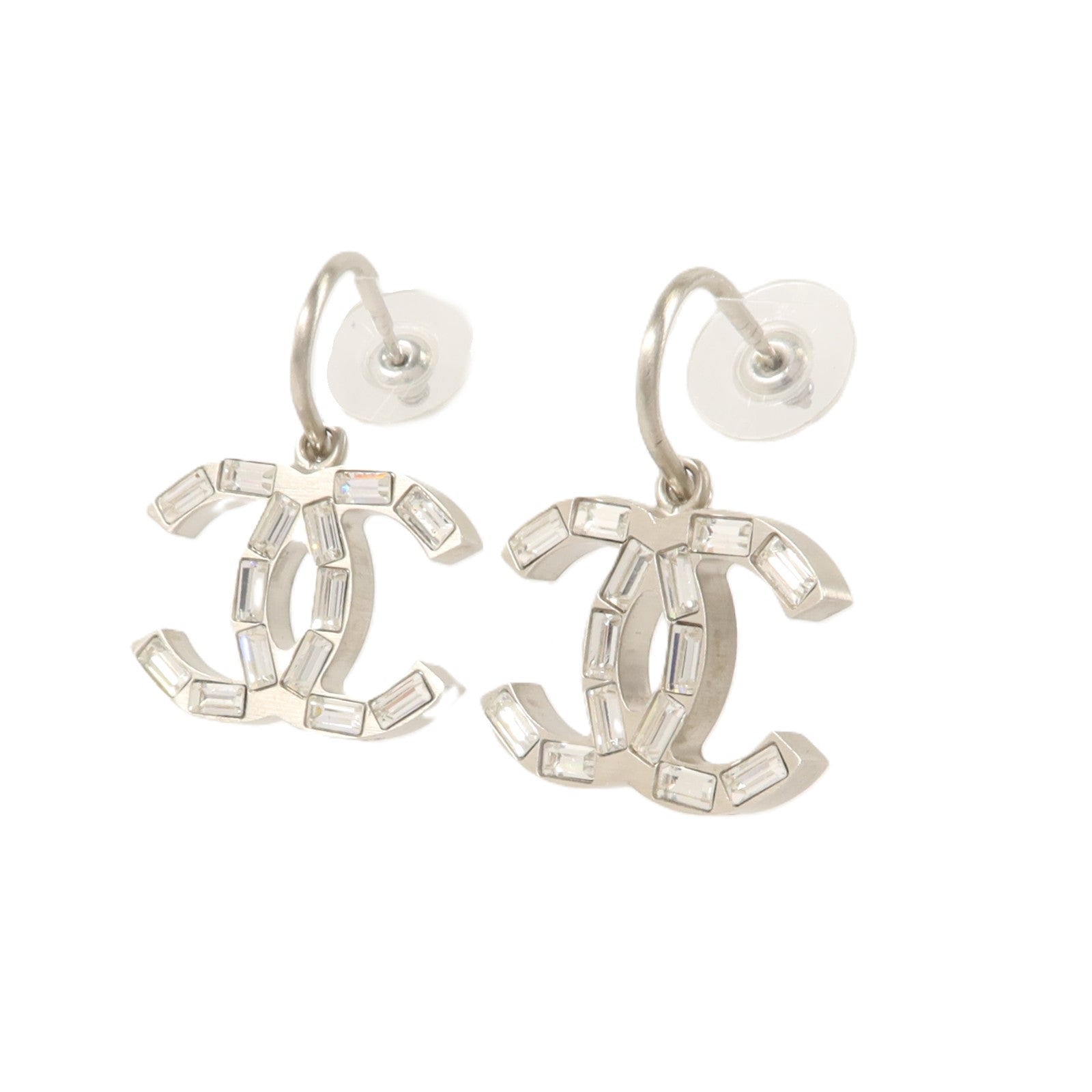 CHANEL 金屬/水晶Boucles D'oreilles Earring耳環