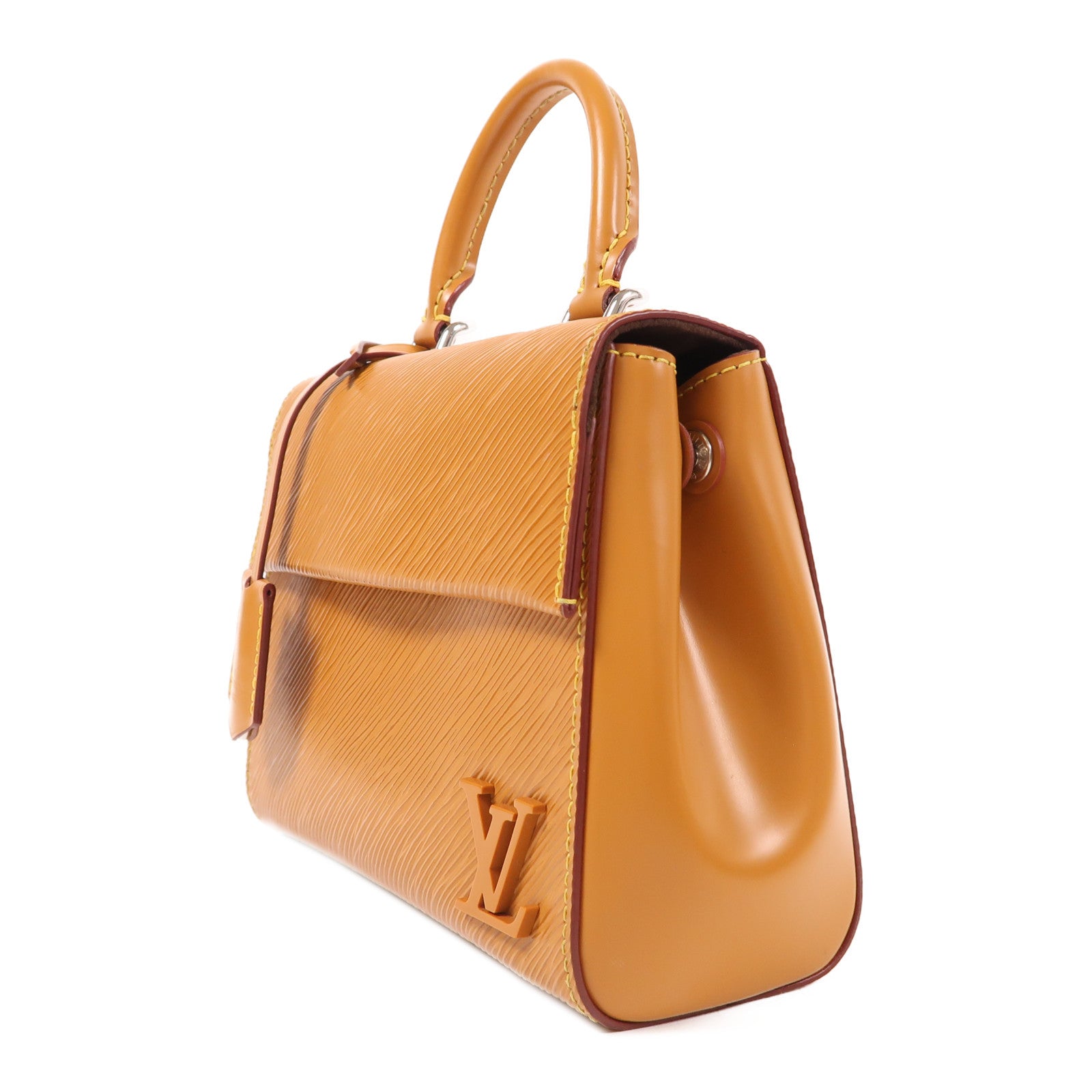 LOUIS VUITTON Epi Cluny Mini銀扣手挽肩背兩用袋啡色