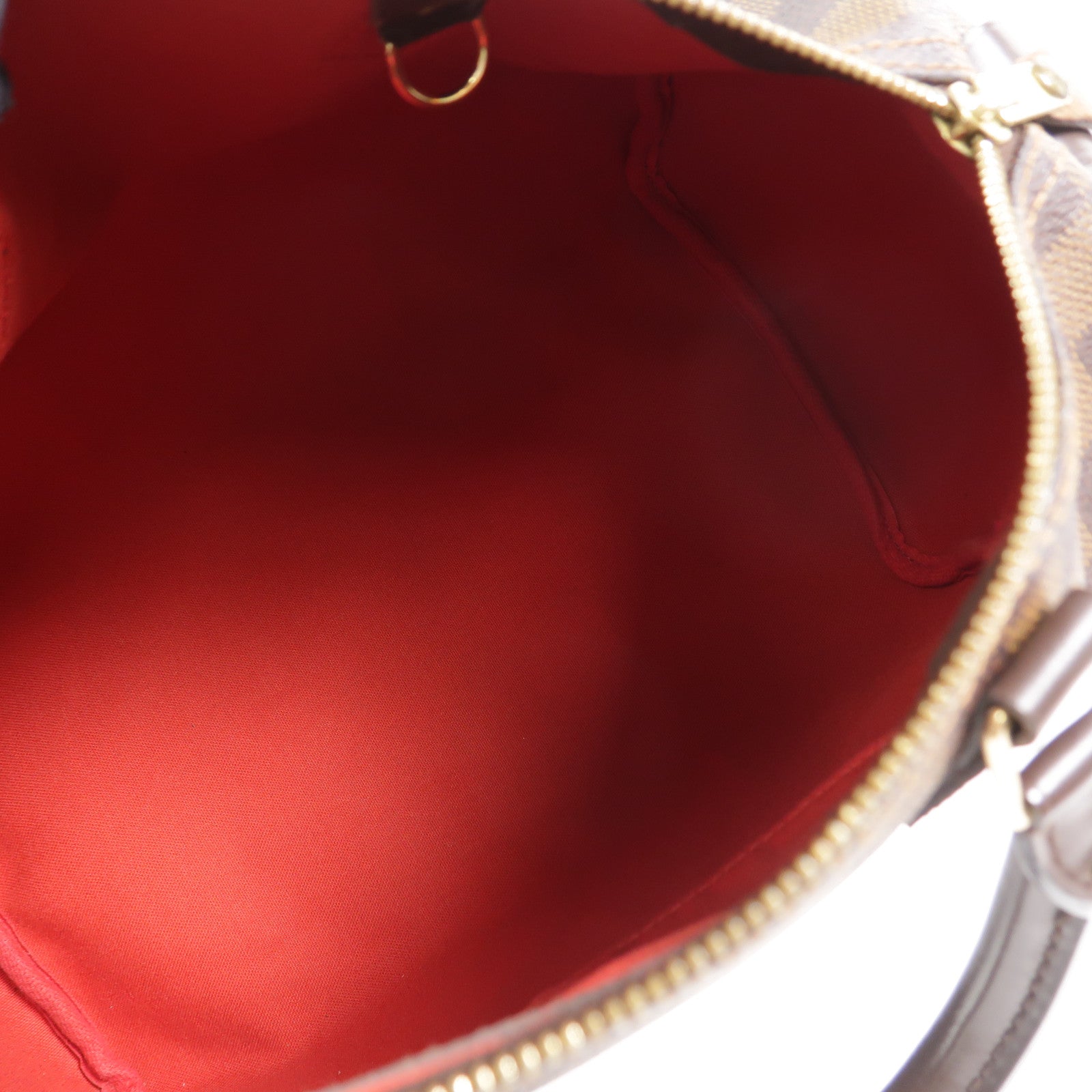LOUIS VUITTON Damier Speedy 25金扣手挽袋