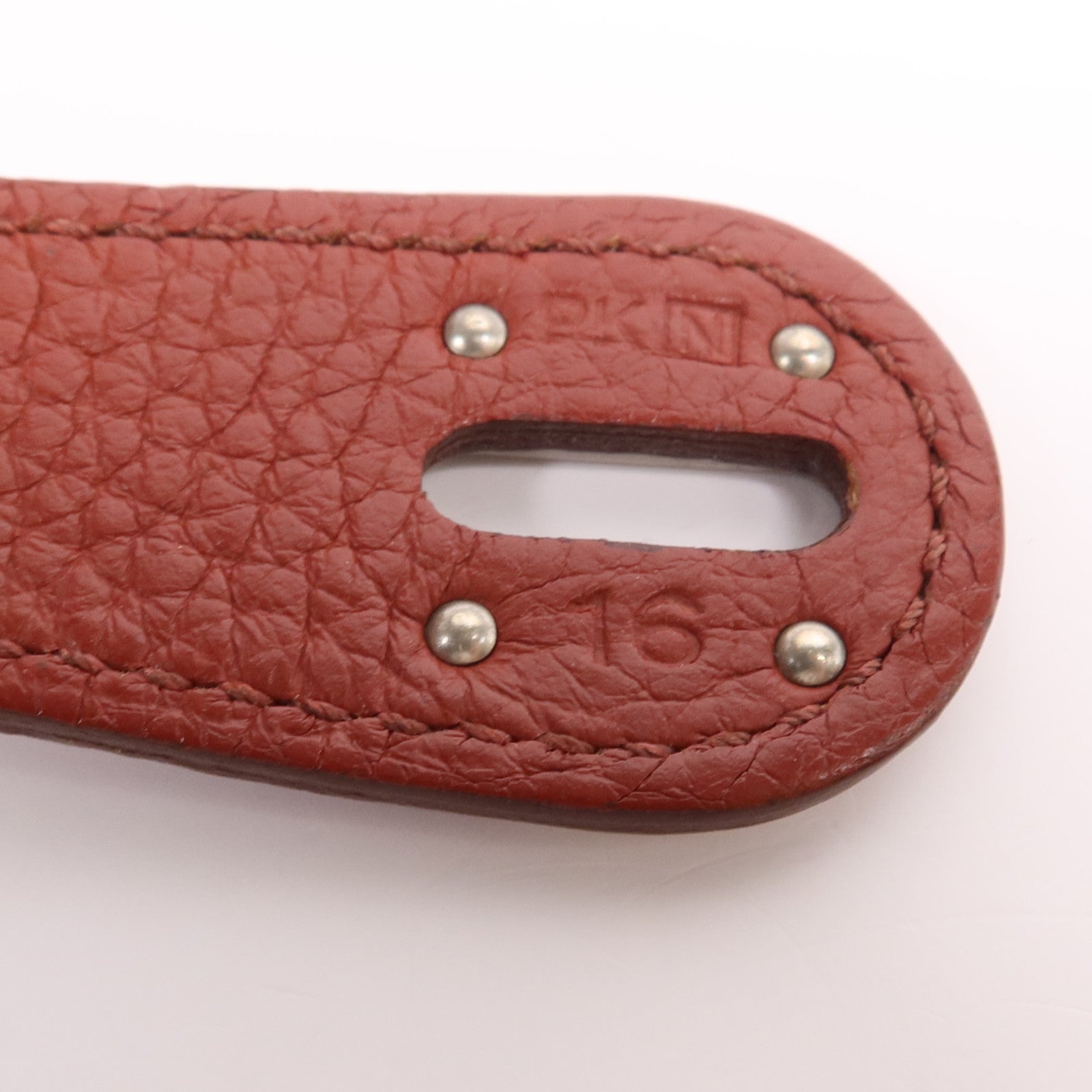 HERMES Clemence皮革Lindy 30銀扣手挽肩背兩用袋Rouge
