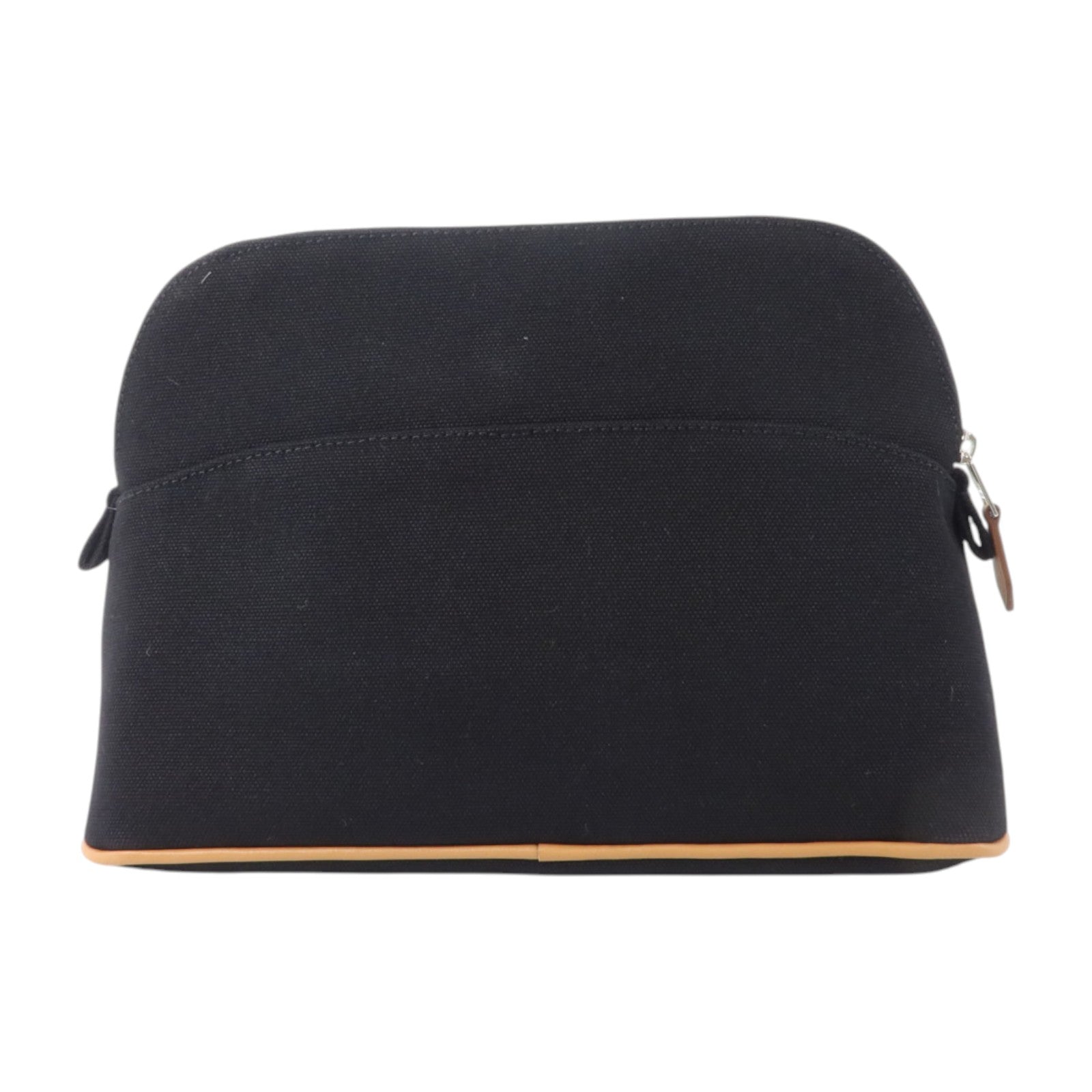 HERMES 帆布Bolide Case Medium銀扣手拿包