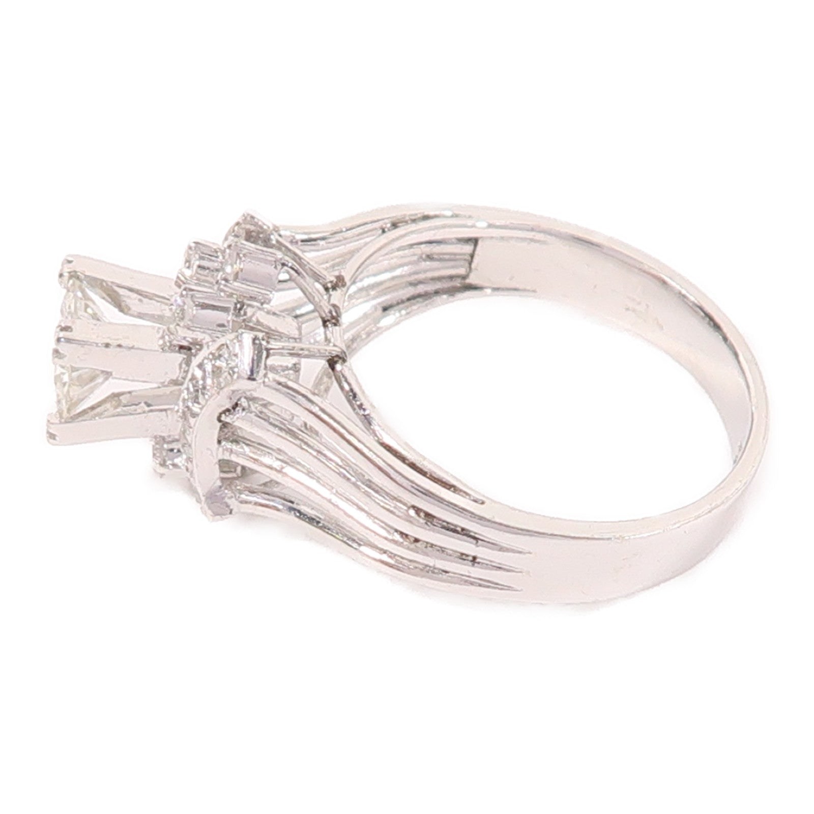 JEWELRY Diamond Ring US#3.75 8K White Gold